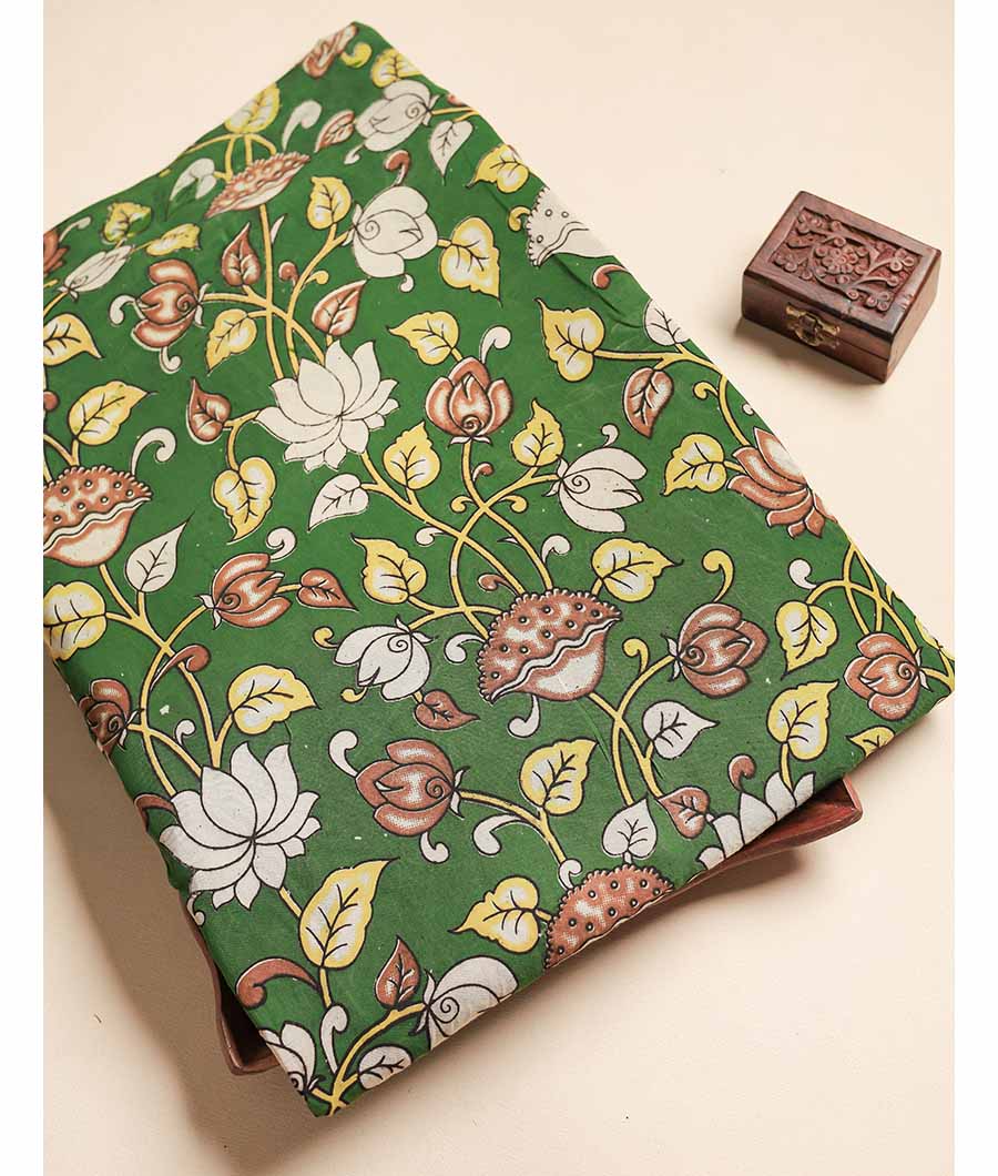 ASSAM SILK KALAMKARI FABRIC