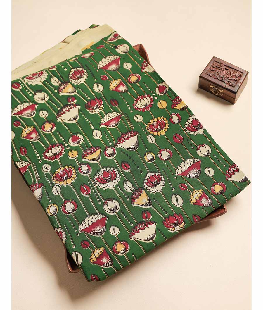 ASSAM SILK KALAMKARI FABRIC