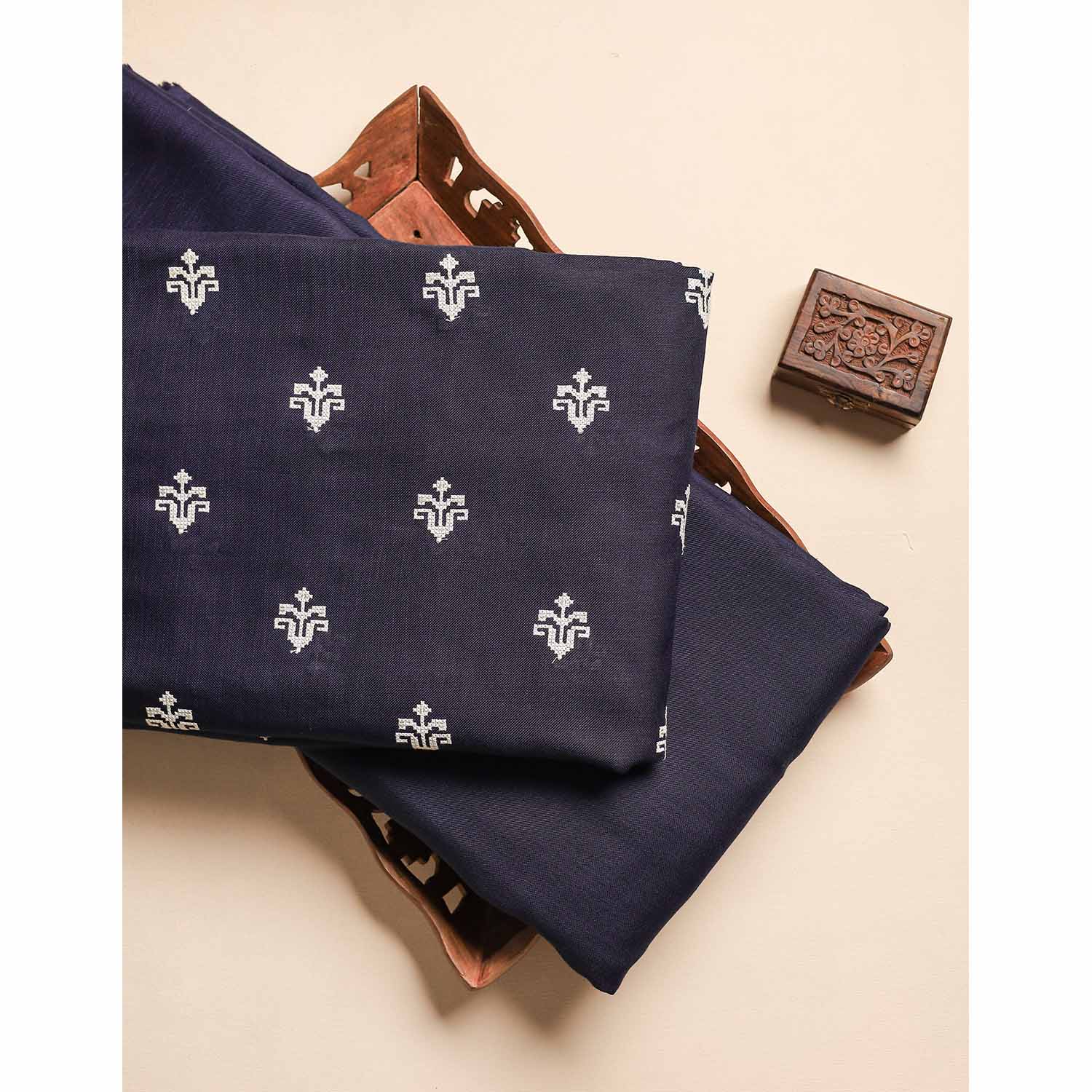 SEMI LINEN EMBROIDERED & PLAIN FABRICS