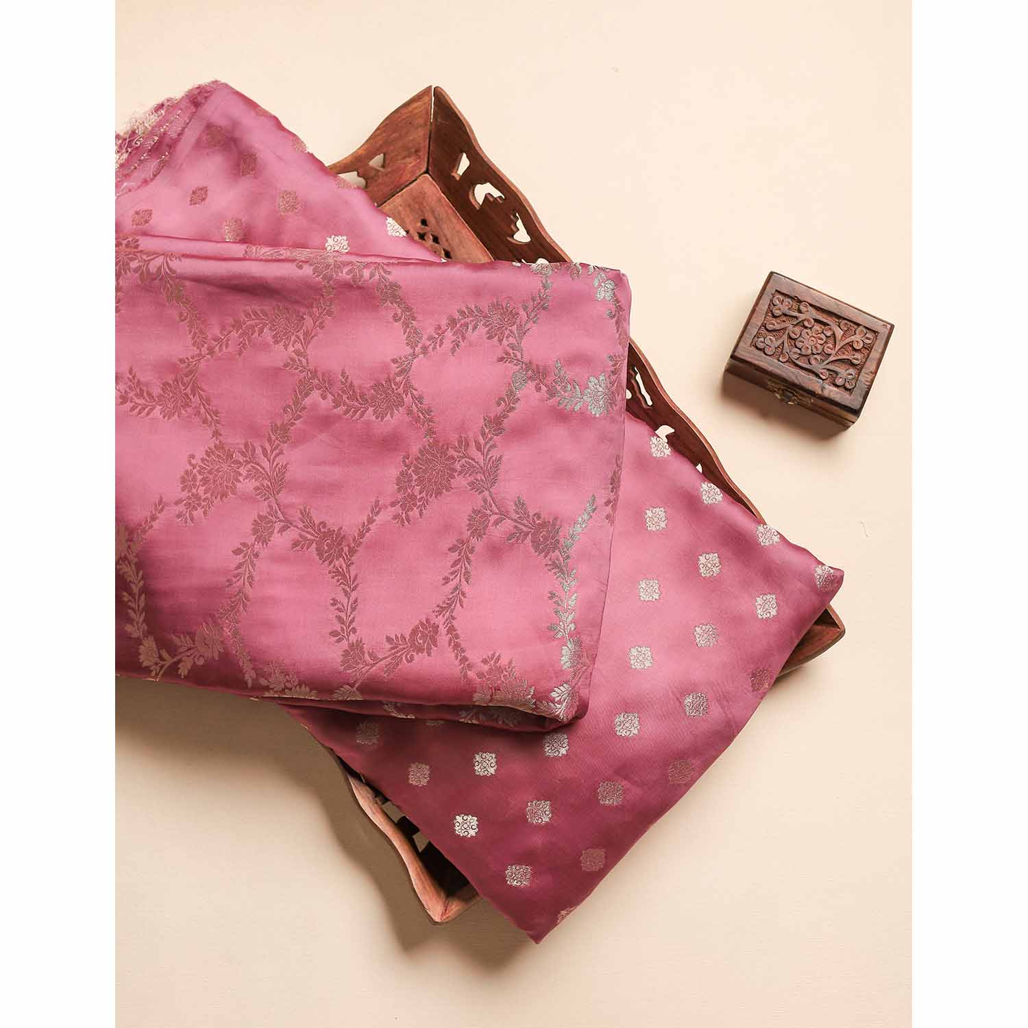 SATIN SILK BANARASI FABRICS