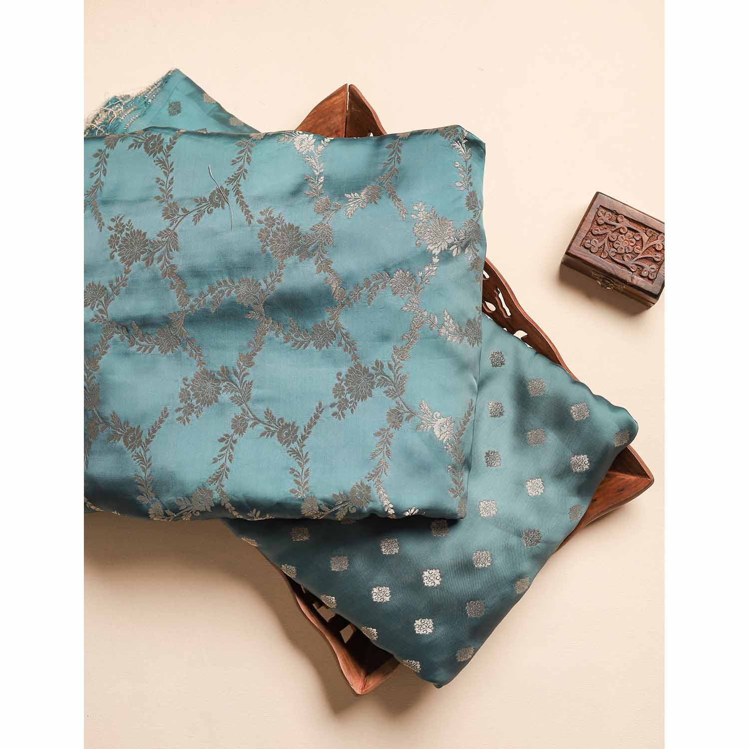 SATIN SILK BANARASI FABRICS