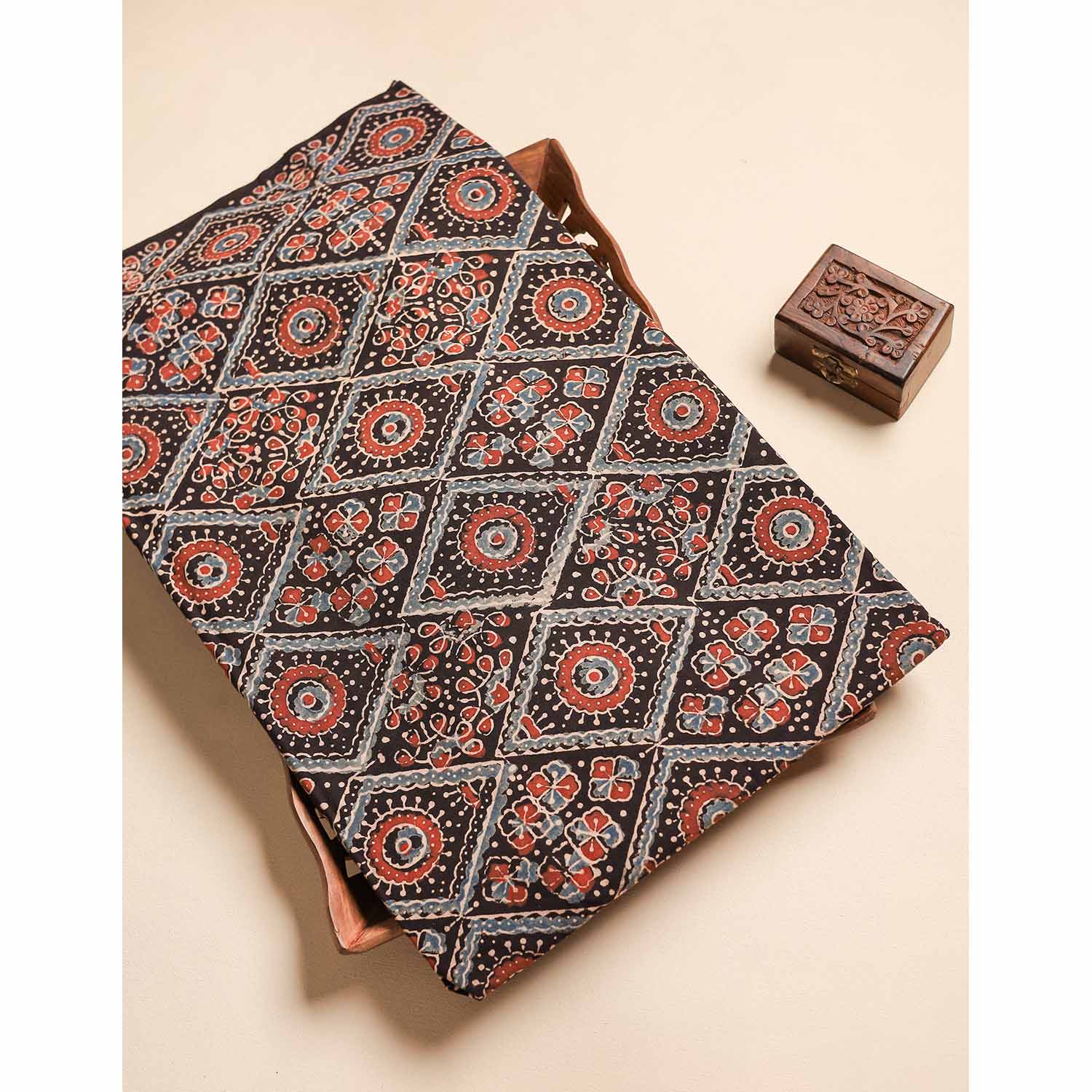 ajrakh cotton dress material Buy Indigo Ajrakh Dress Material