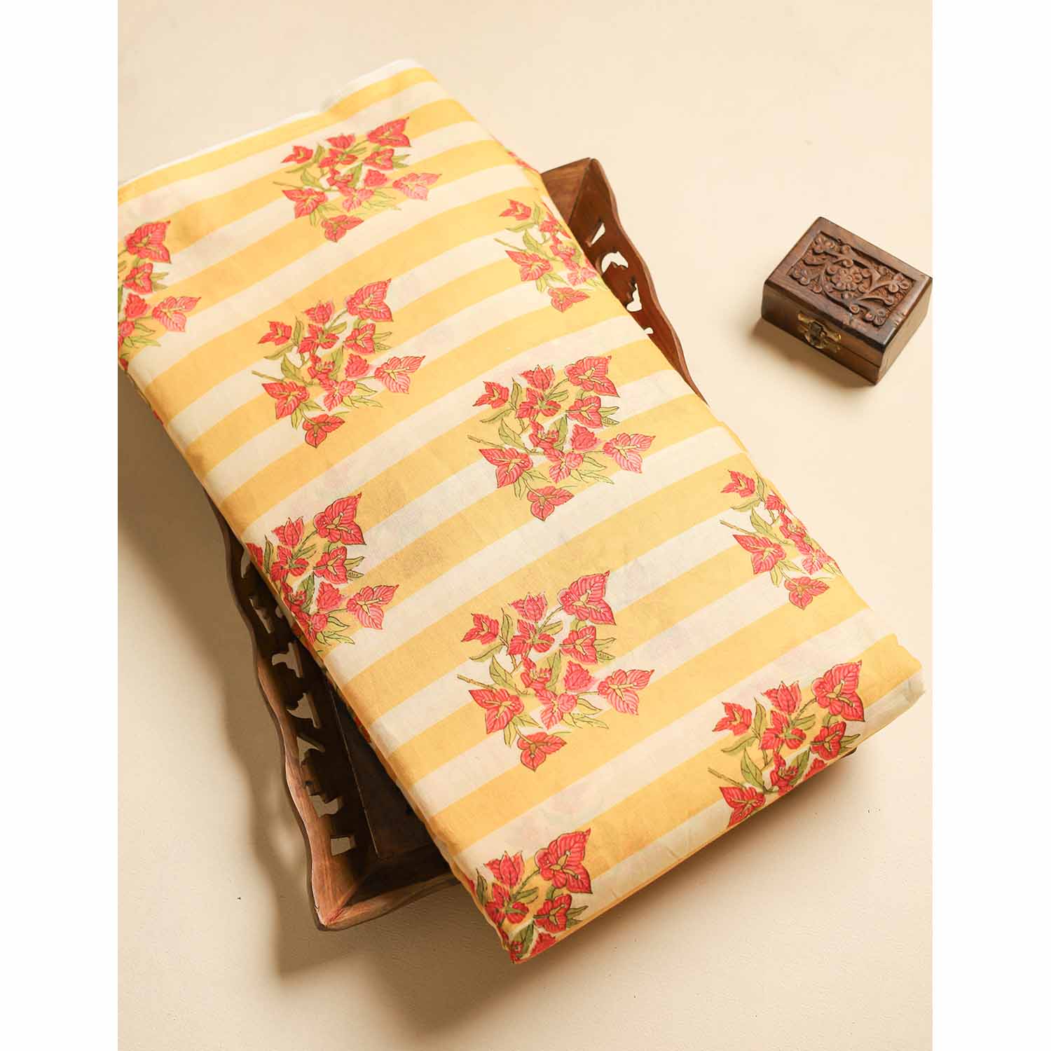 MUL COTTON PRINTED FABRIC