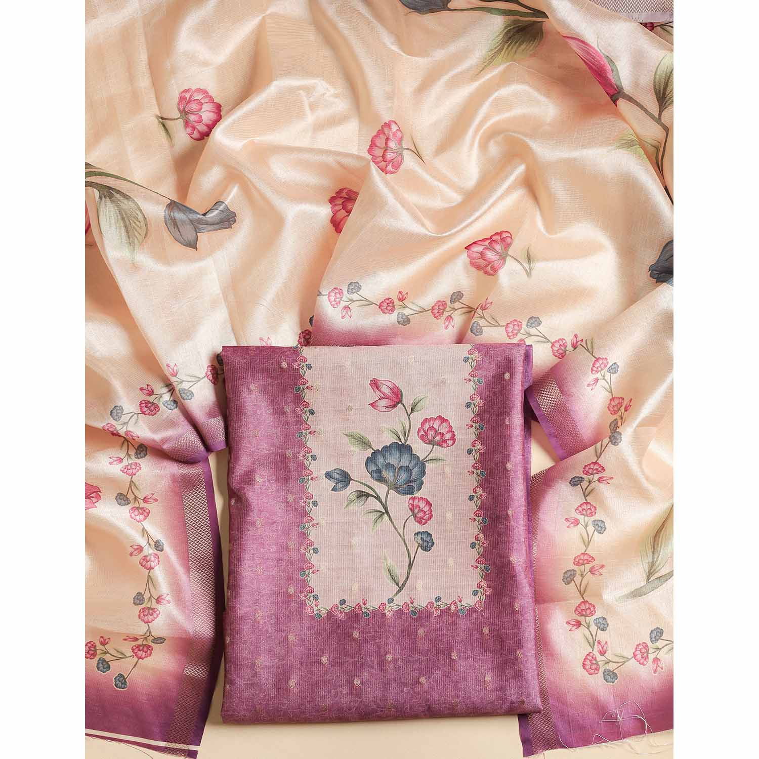 SEMI TUSSAR 2 PIECE SET