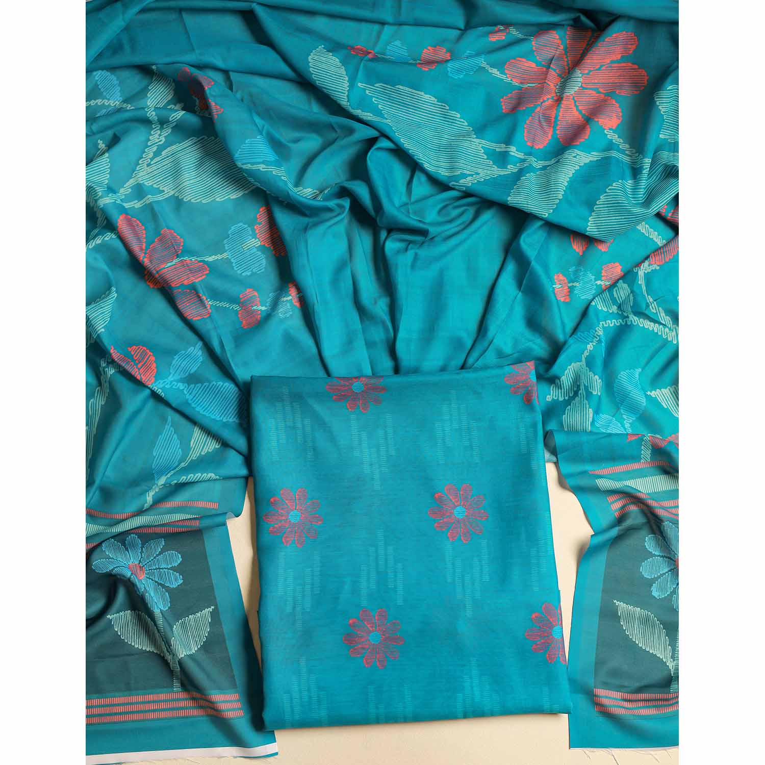 CHANDERI SILK 2 PIECE SET