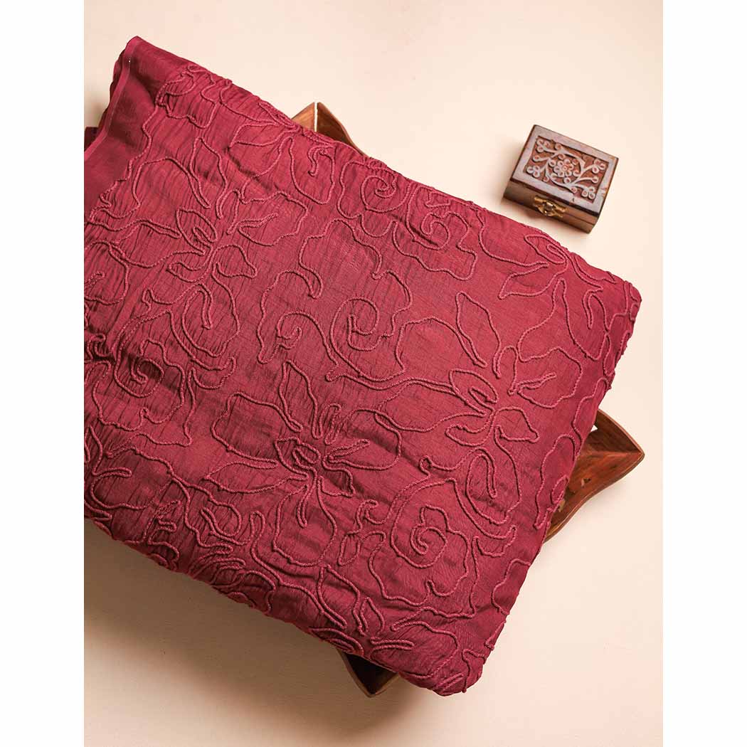 SILK EMBROIDERED FABRIC