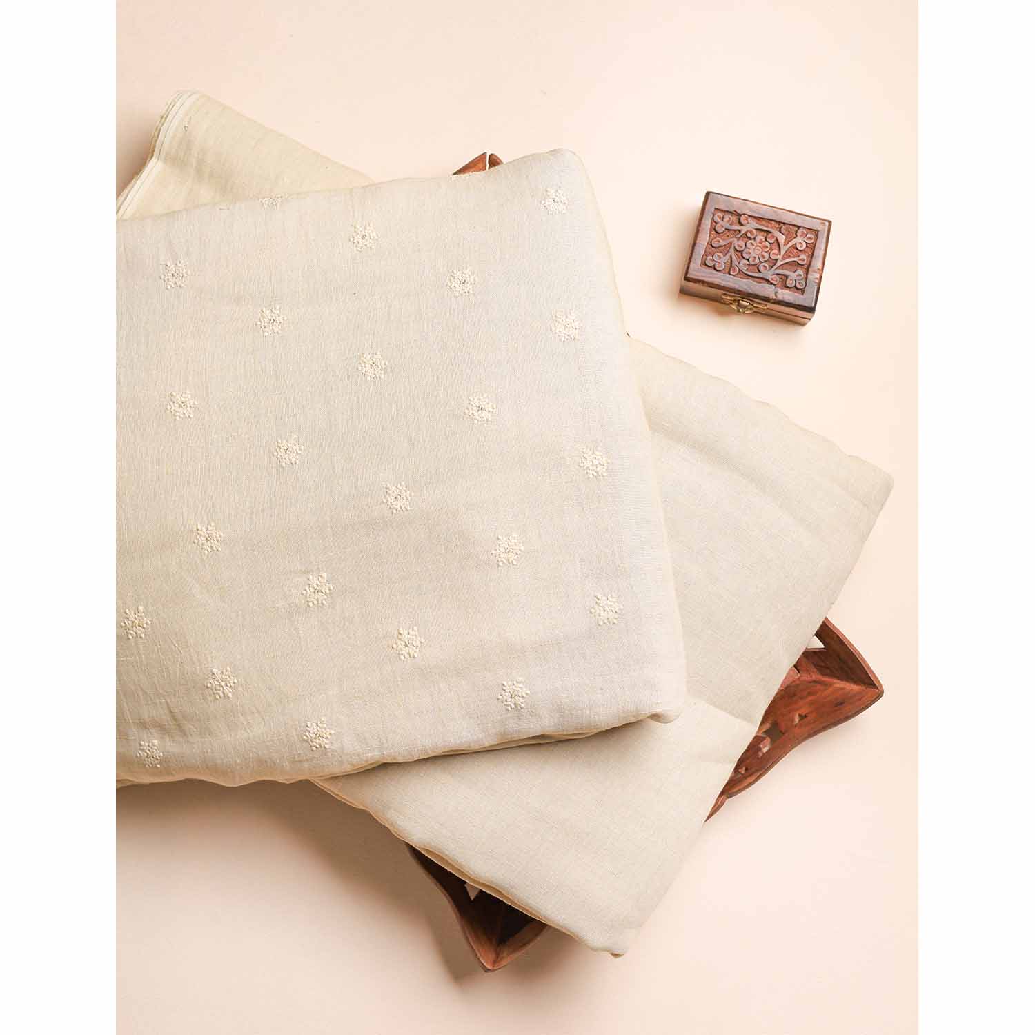 PURE LINEN EMBRIODERY FABRIC