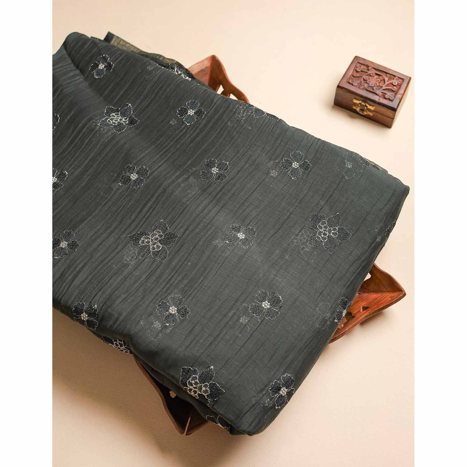 MUL CHANDERI FABRIC