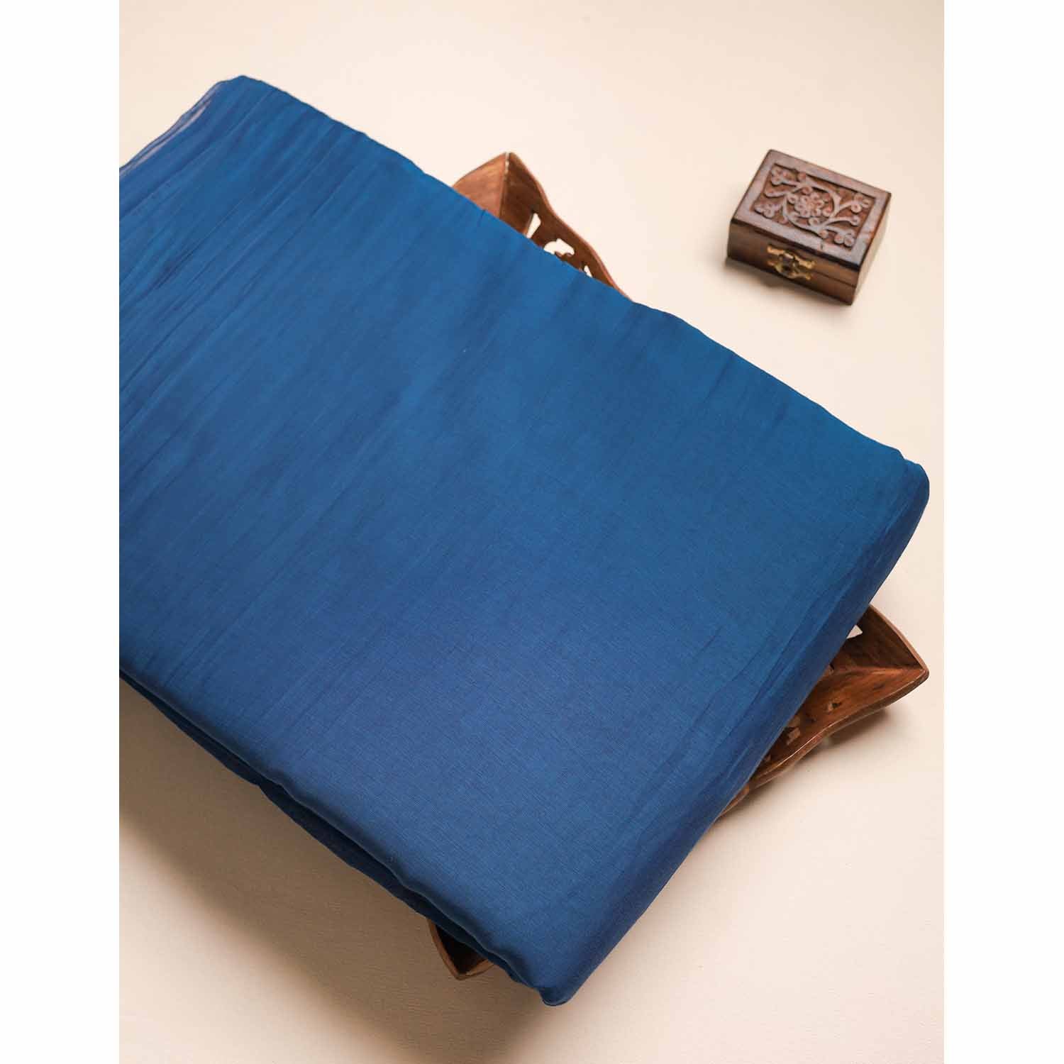 MUL CHANDERI PLAIN FABRIC