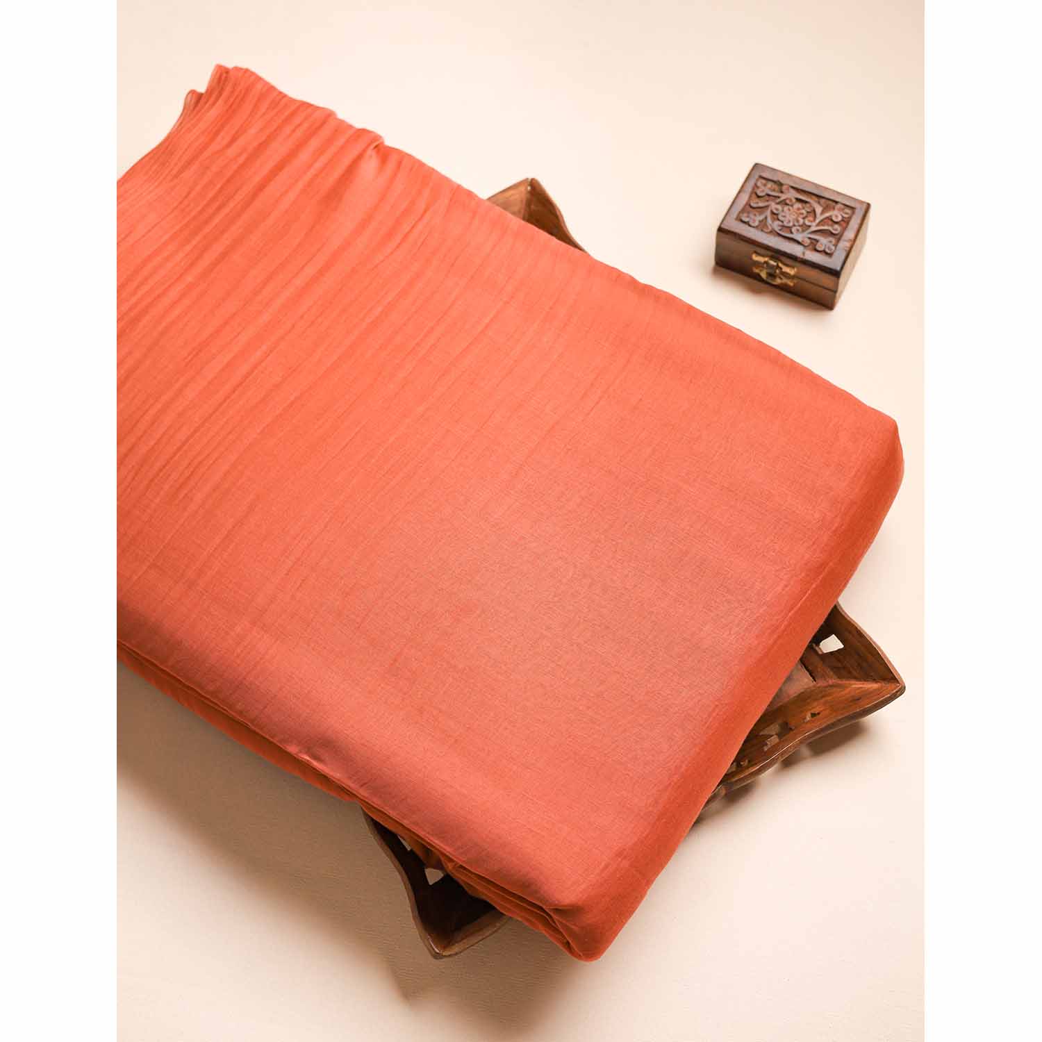 MUL CHANDERI PLAIN FABRIC