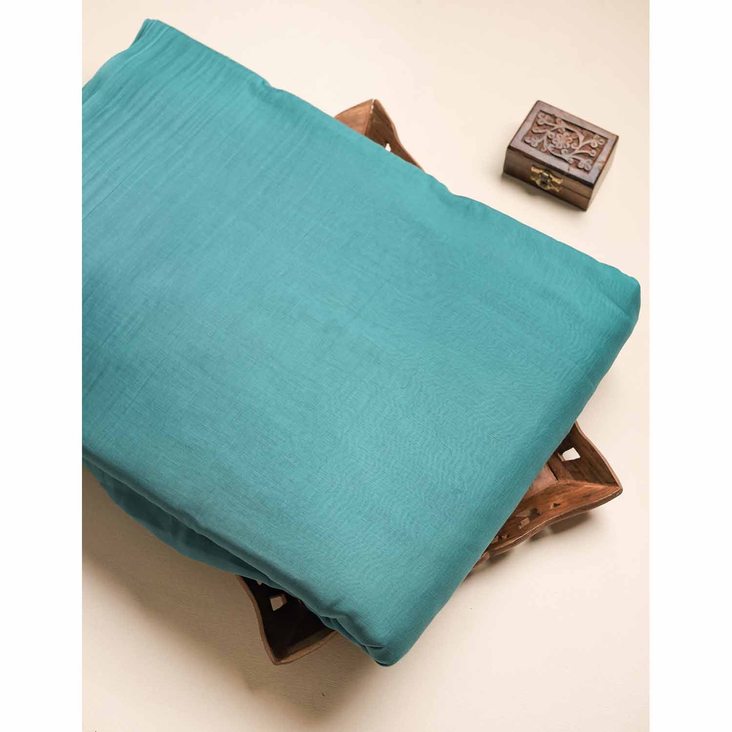 MUL CHANDERI PLAIN FABRIC