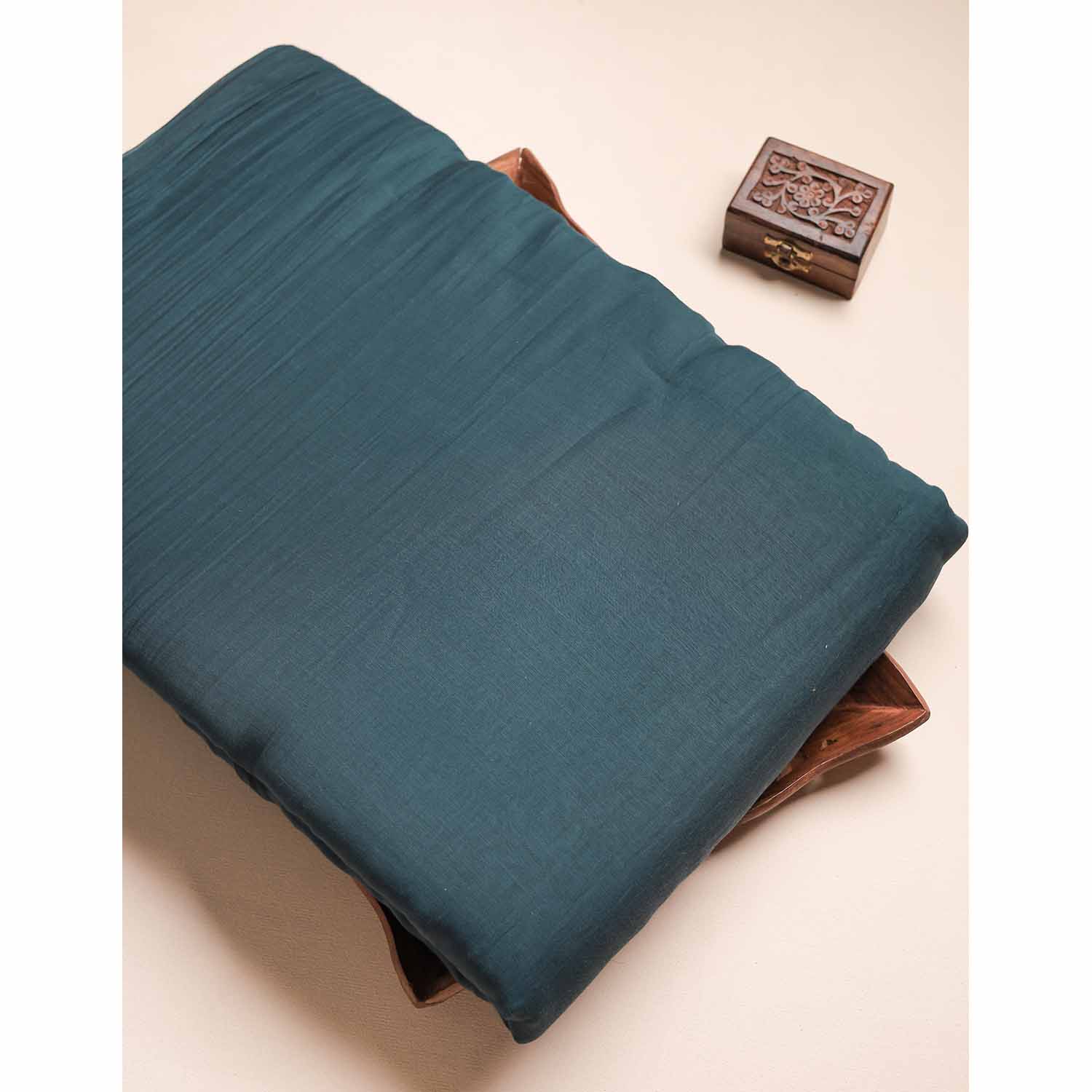 MUL CHANDERI PLAIN FABRIC