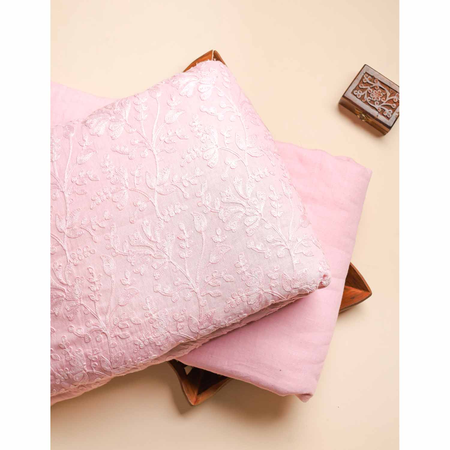 PURE LINEN EMBROIDERED & PLAIN FABRICS