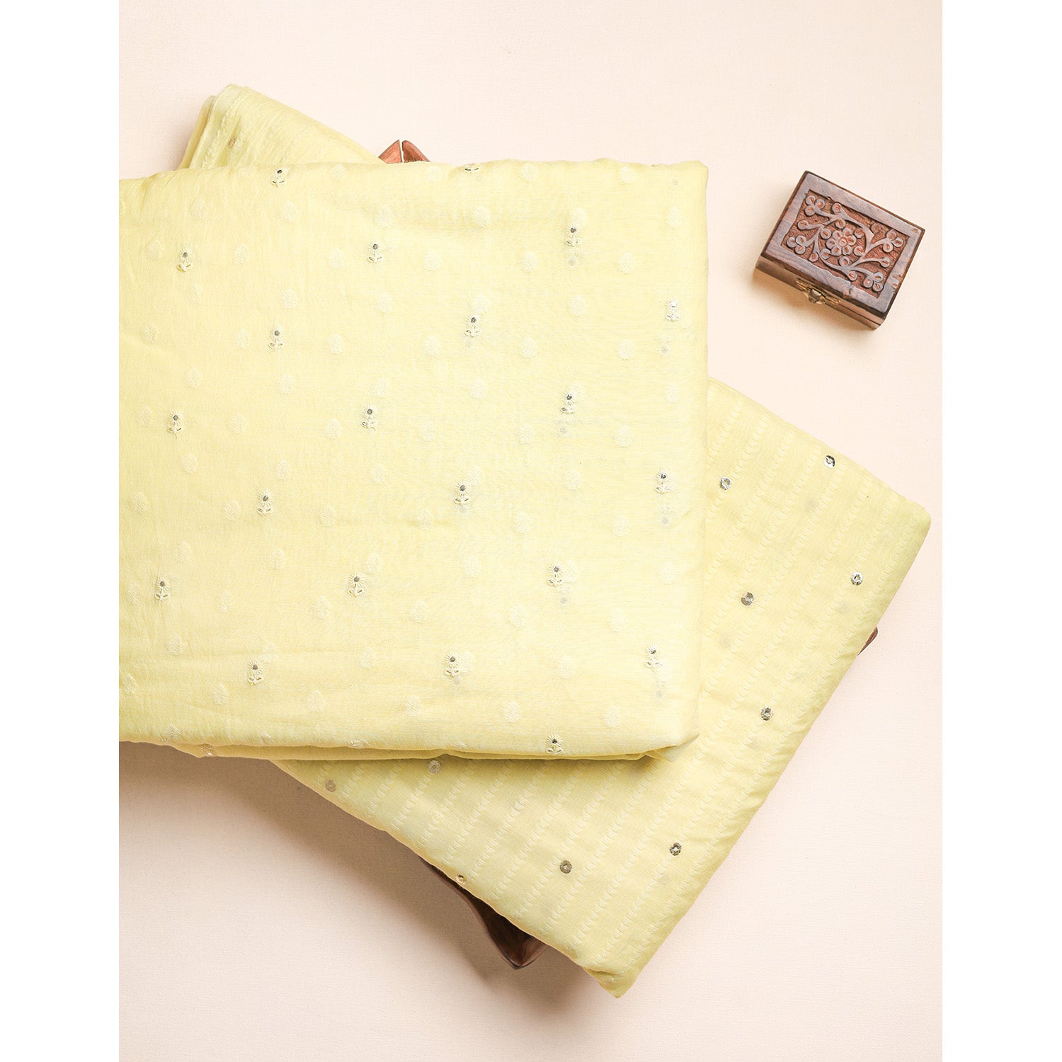 PURE COTTON JACQUARD EMBROIDERED FABRICS