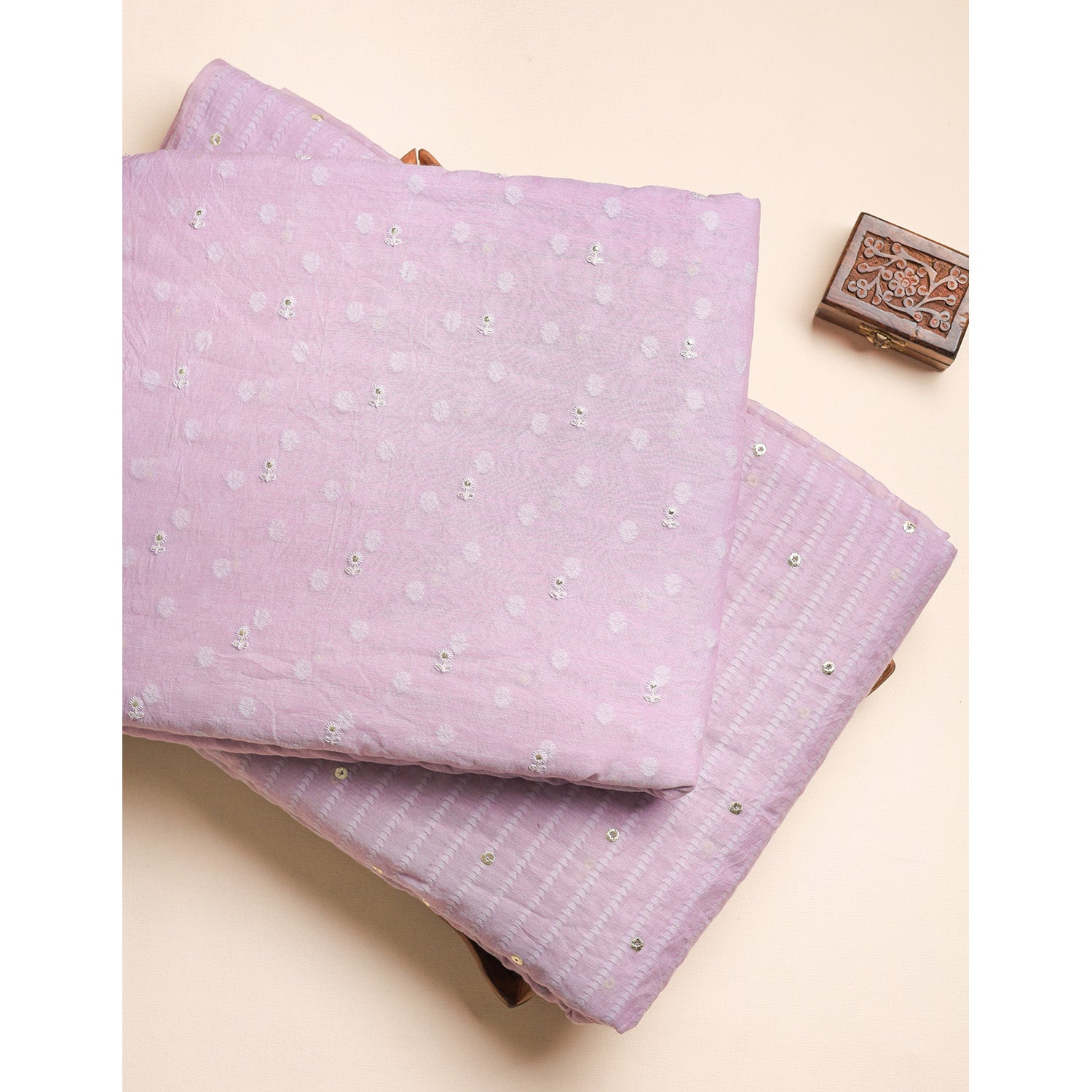 PURE COTTON JACQUARD EMBROIDERED FABRICS