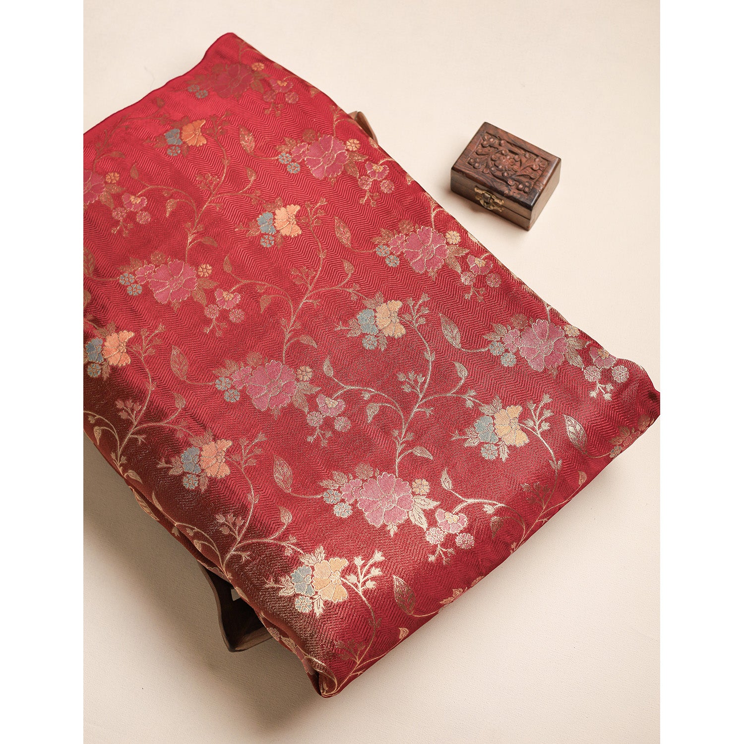 PURE SILK MULTI JACQUARD FABRIC