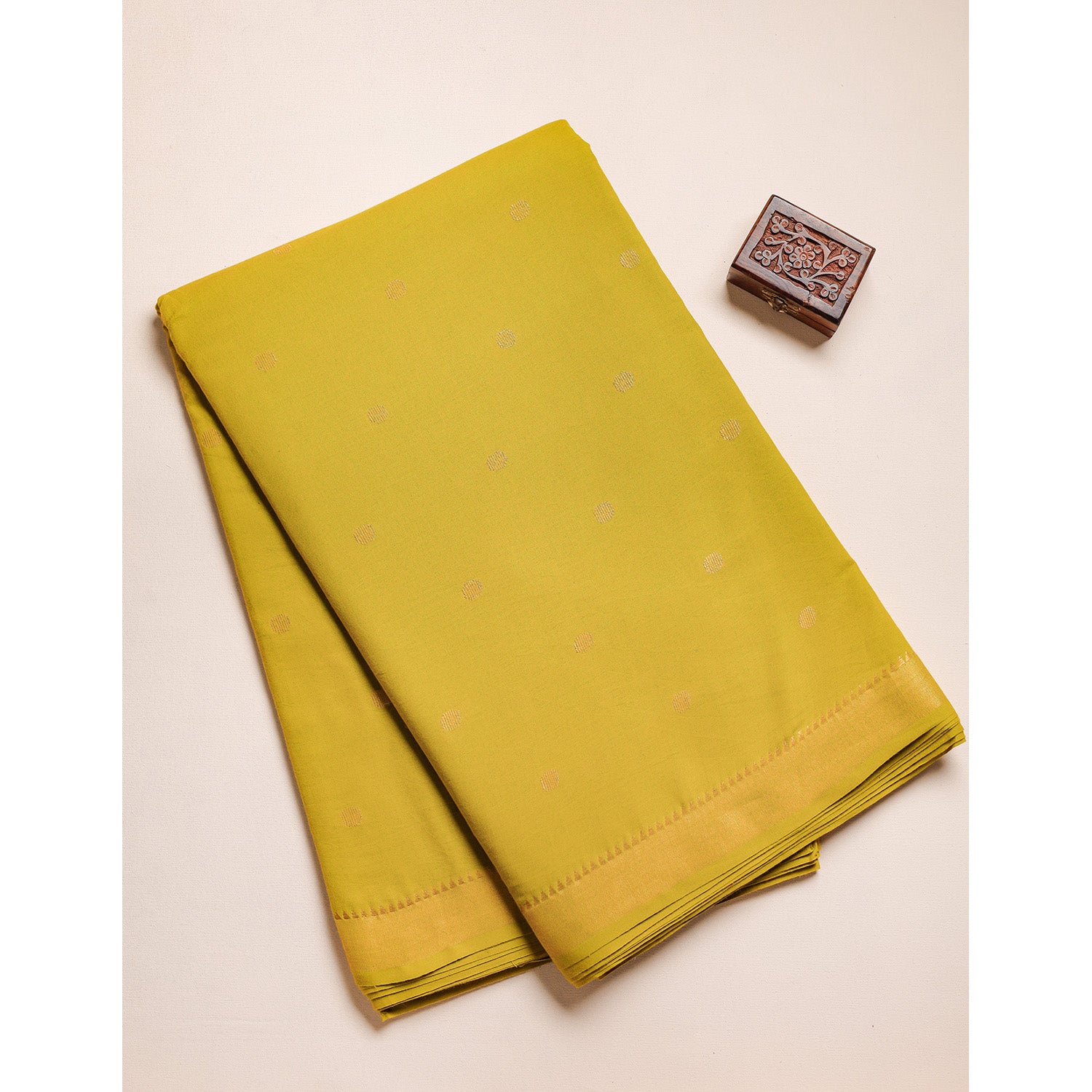 COTTON WOVEN LUREX BORDER FABRIC