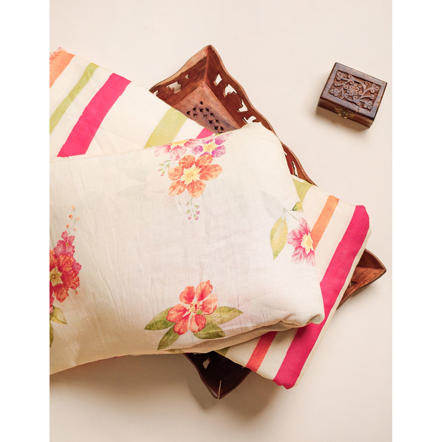 PURE LINEN SILK PRINTED FABRICS