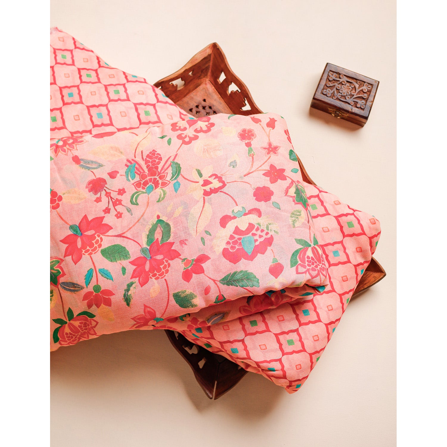 PURE LINEN SILK PRINTED FABRICS