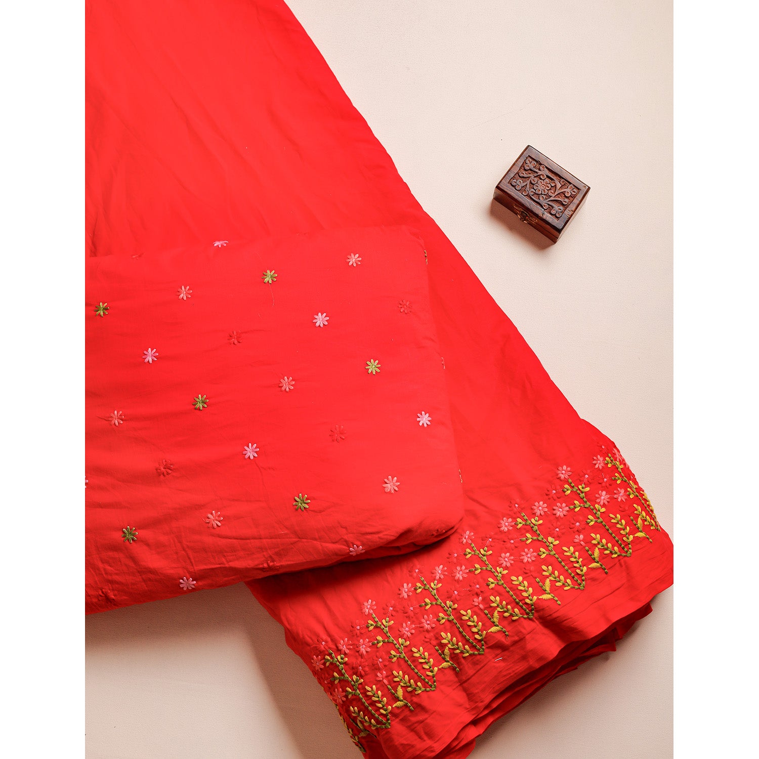 PURE COTTON EMBROIDERED FABRICS