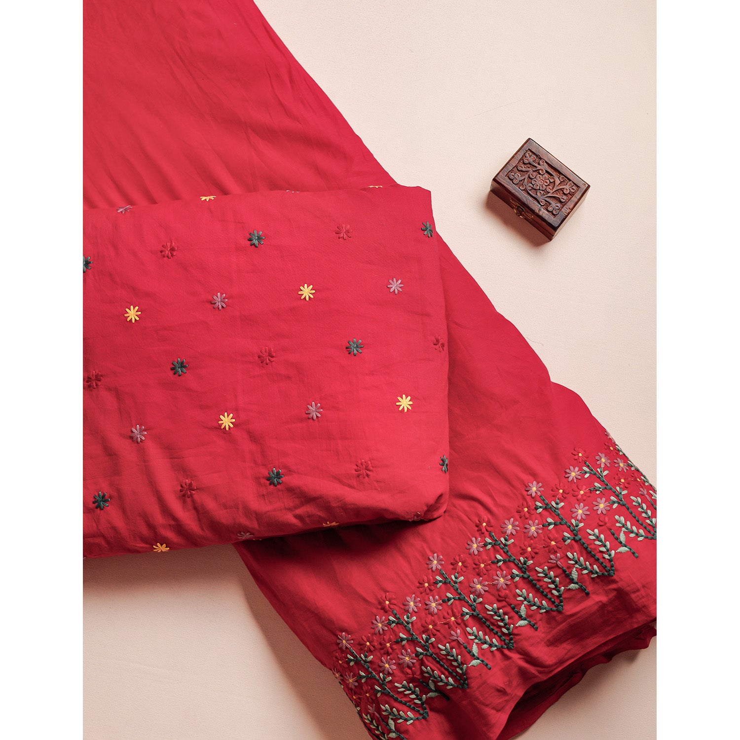 PURE COTTON EMBROIDERED FABRICS