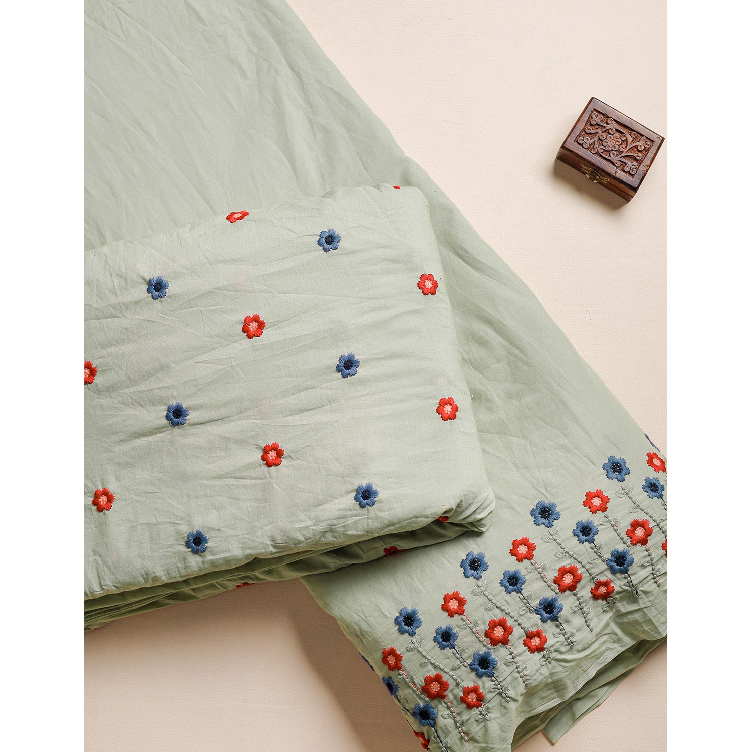 PURE COTTON EMBROIDERED FABRICS