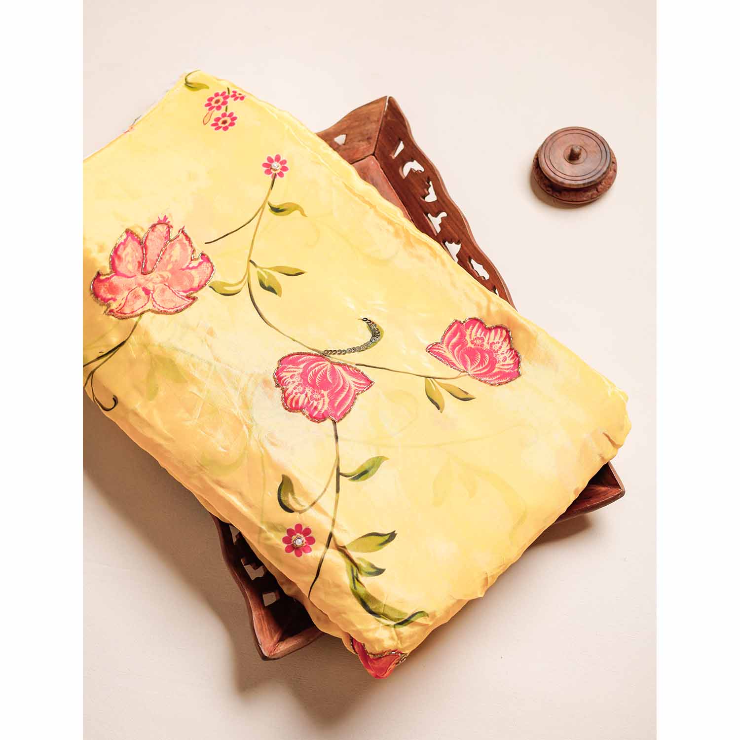 CREPE SILK HANDWORK FABRIC