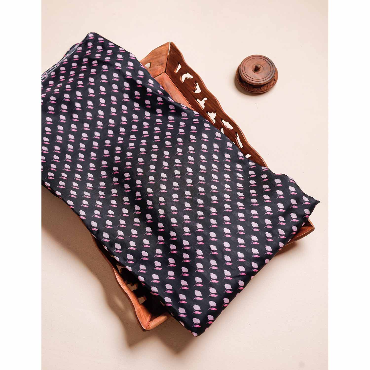 PURE MULBERRY SILK PRINTED FABRIC