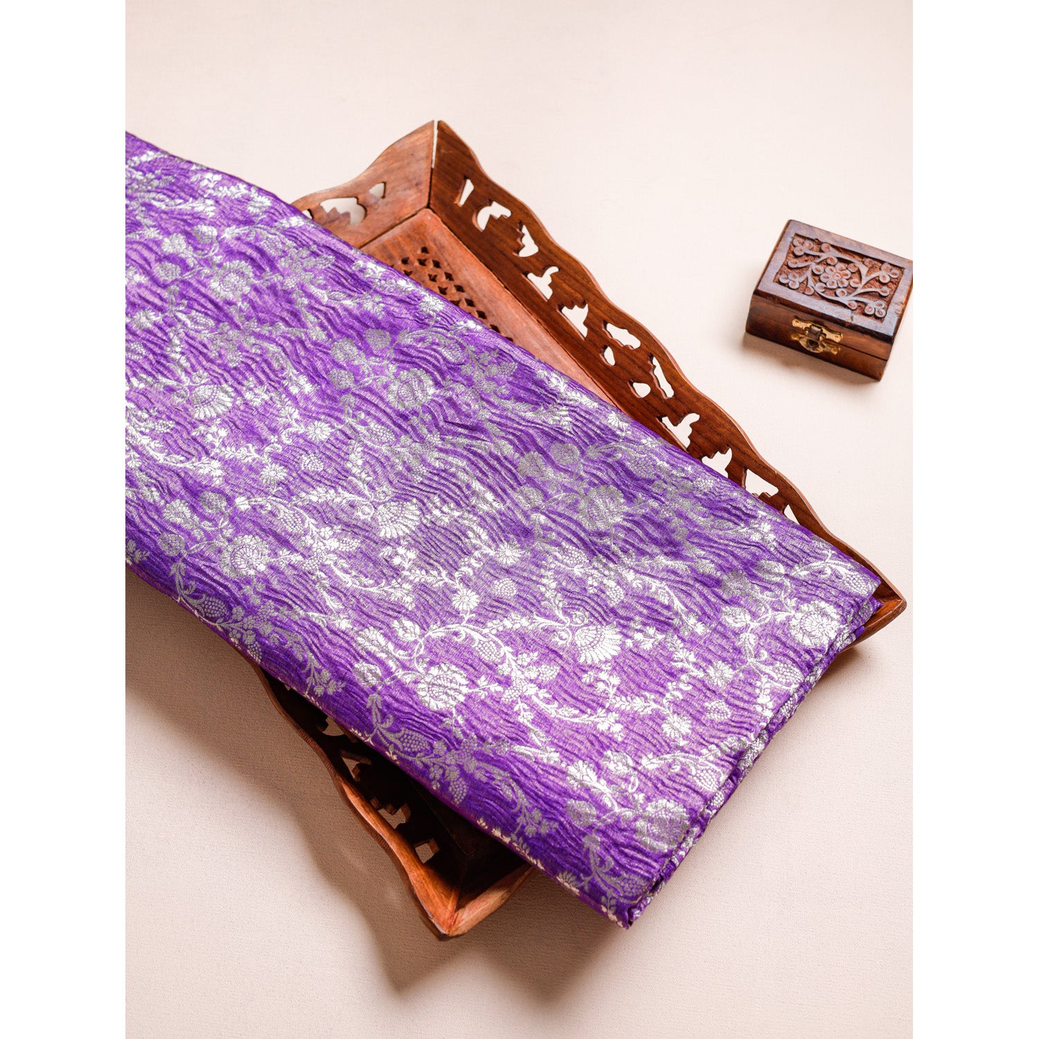 PURE BANARASI TISSUE SILK FABRIC