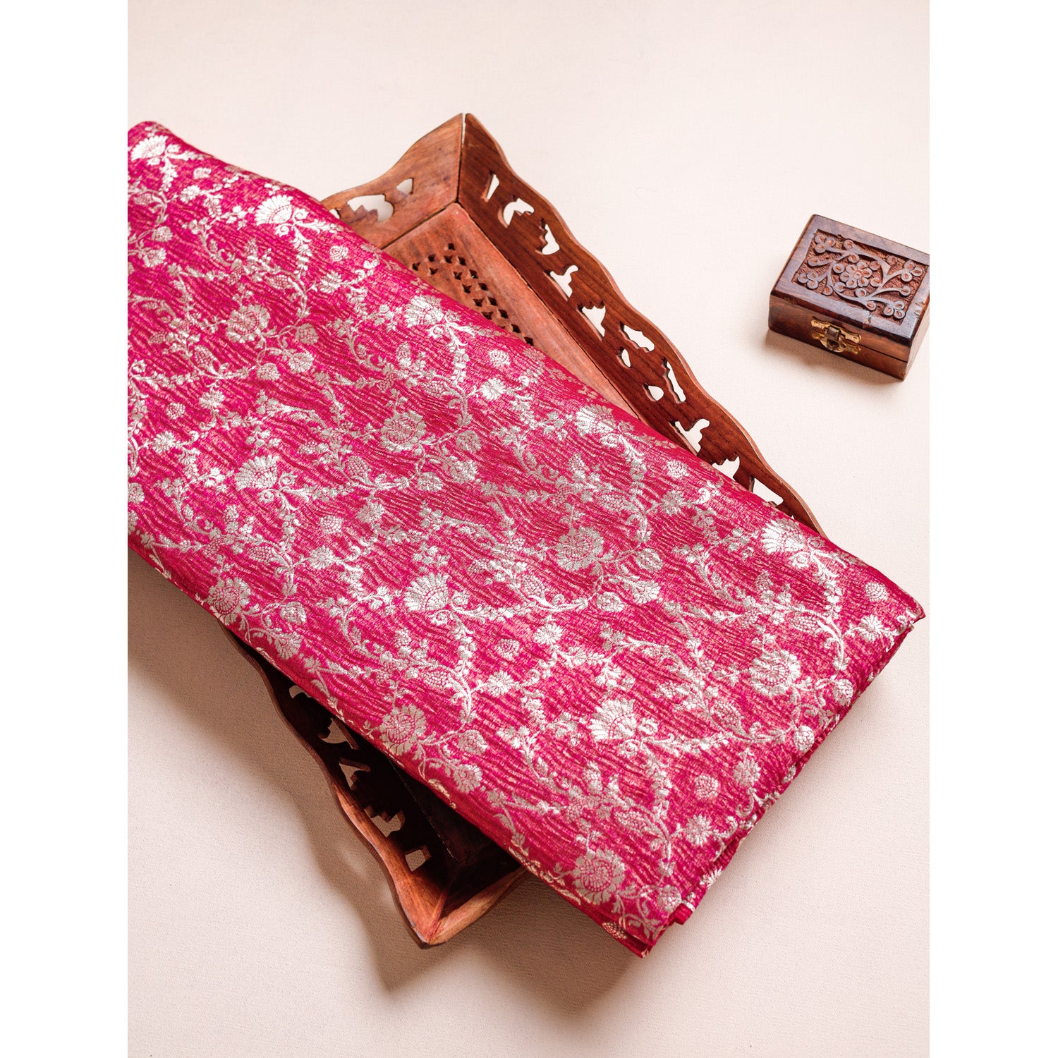 PURE BANARASI TISSUE SILK FABRIC