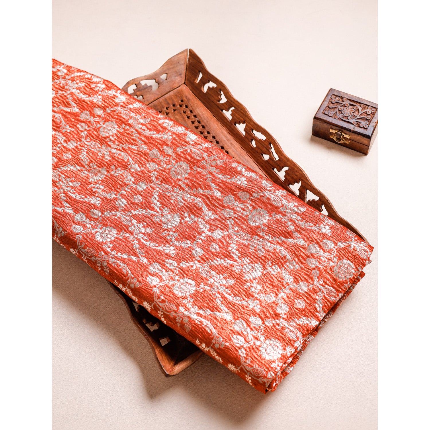 PURE BANARASI TISSUE SILK FABRIC