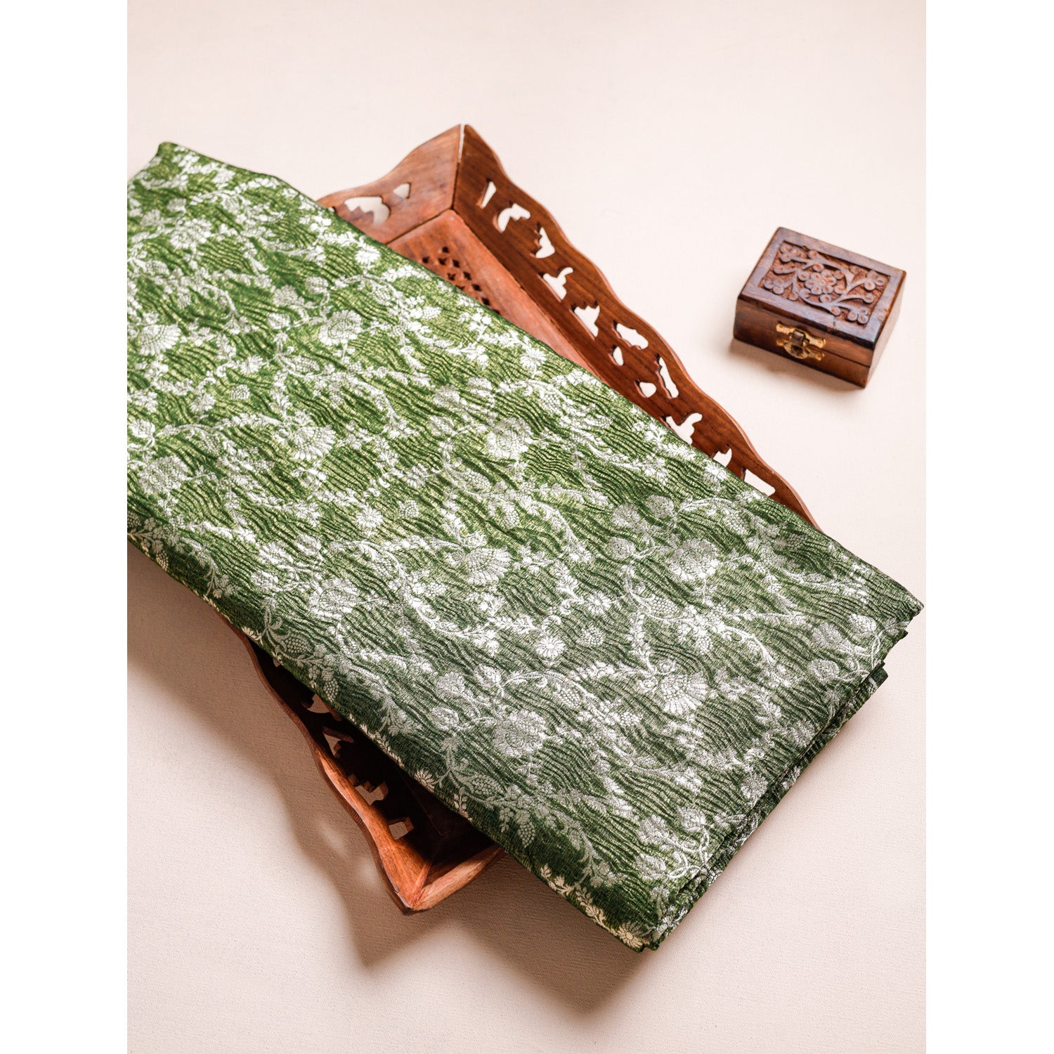 PURE BANARASI TISSUE SILK FABRIC