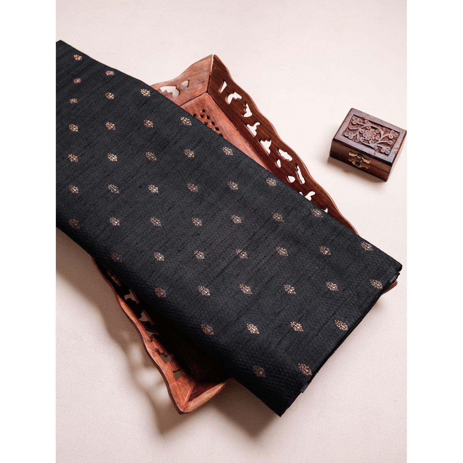 PURE HANDLOOM RAW SILK FABRIC