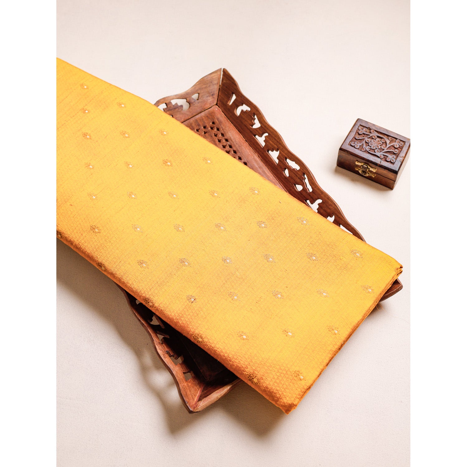 PURE HANDLOOM RAW SILK FABRIC