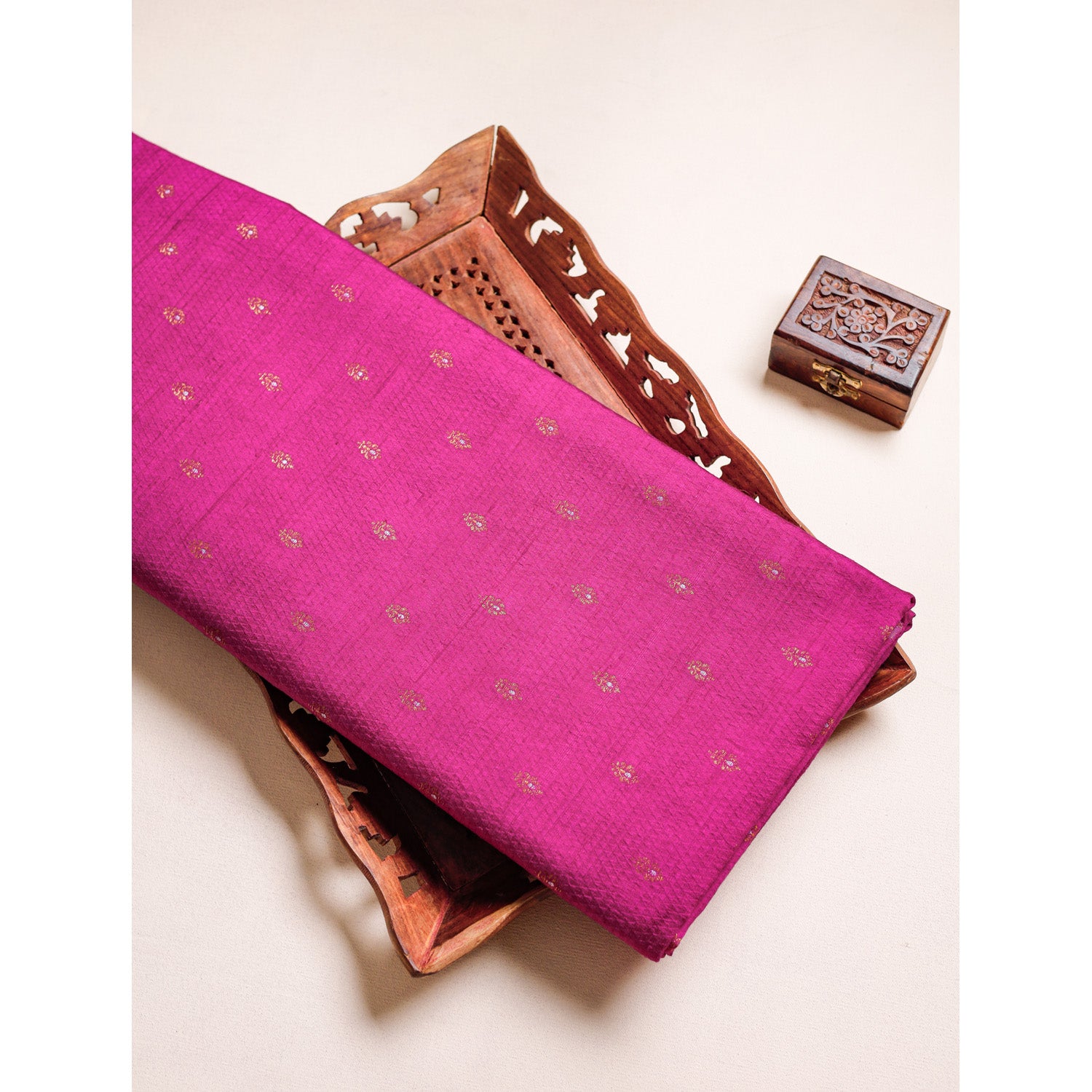 PURE HANDLOOM RAW SILK FABRIC