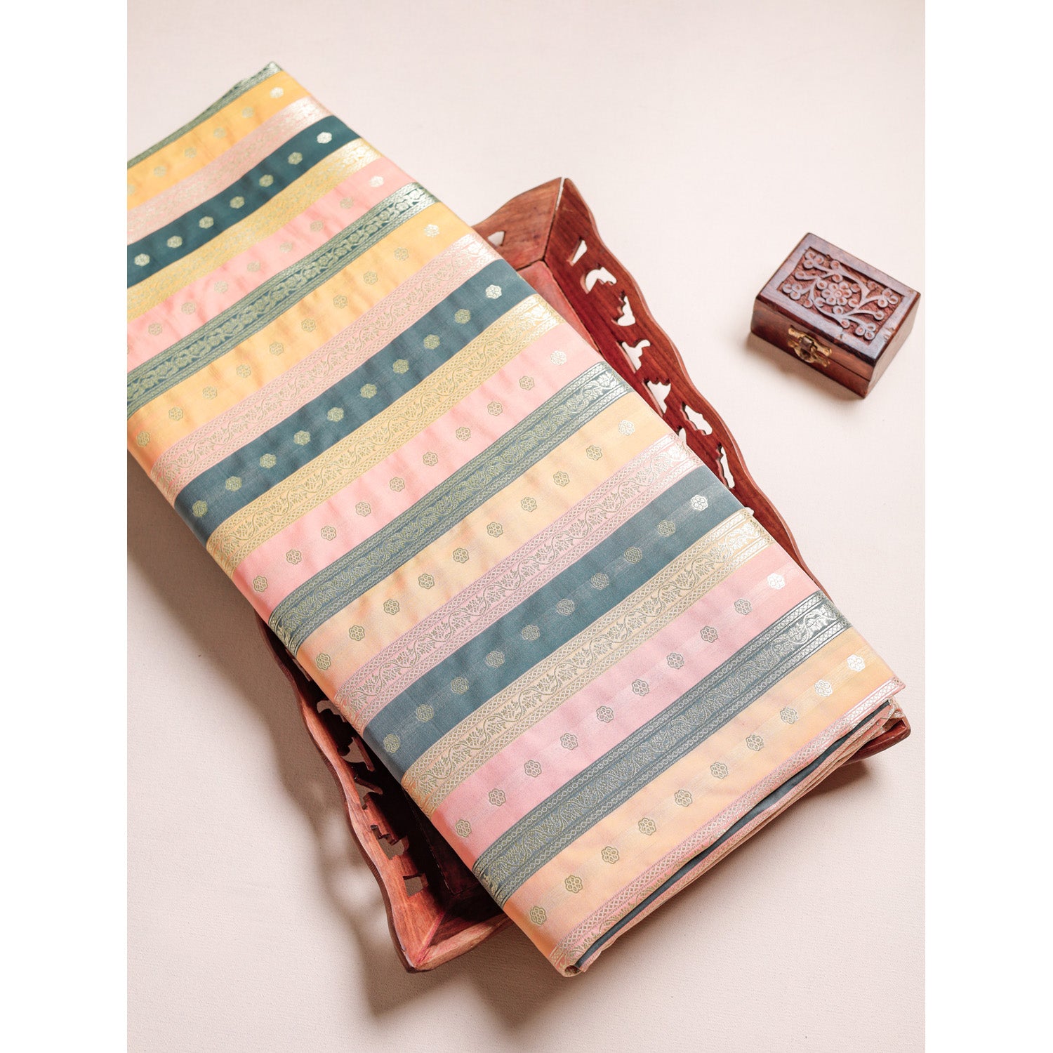 BROCADE STRIPED FABRIC