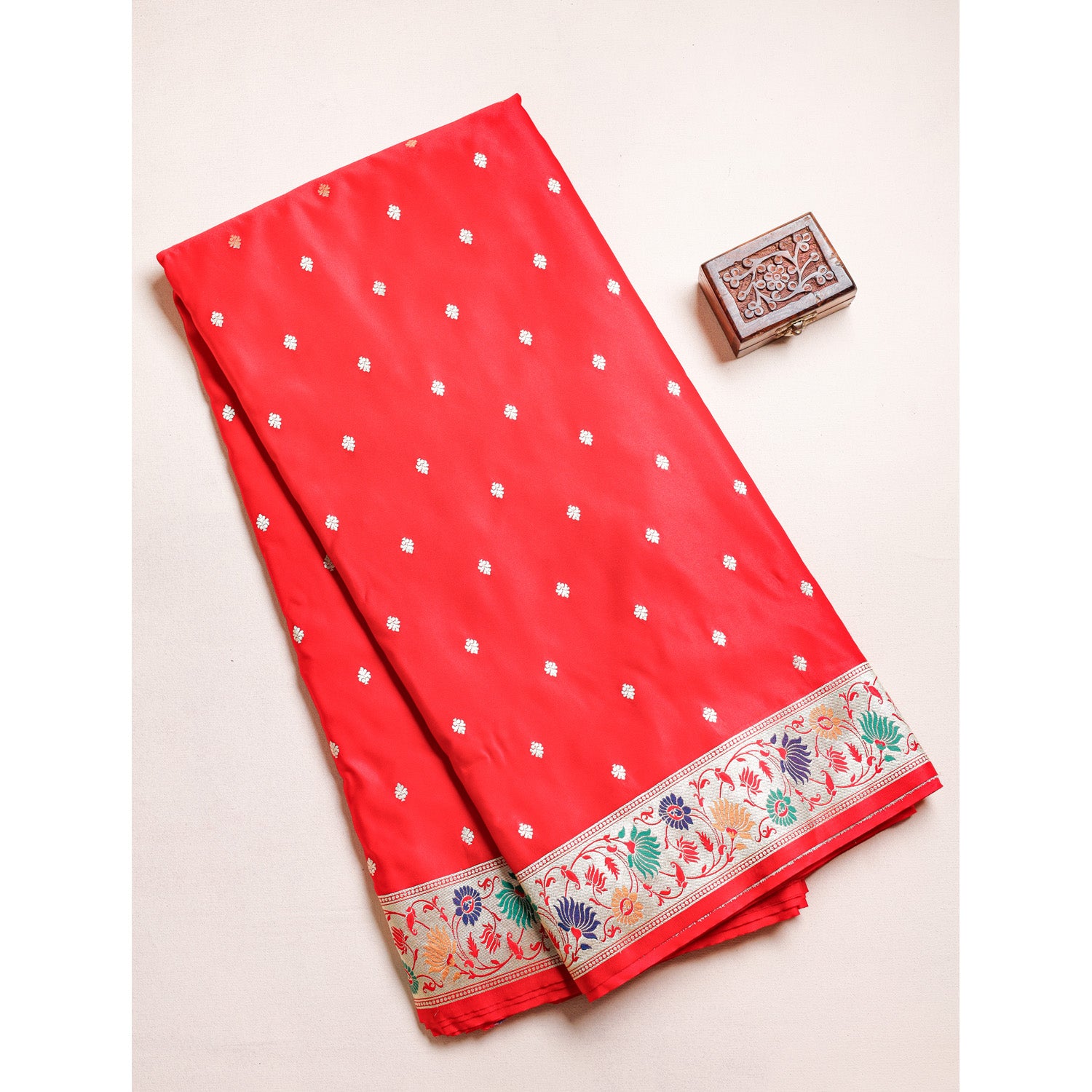 BANARASI GAJJI SILK PAITHANI BORDER FABRIC