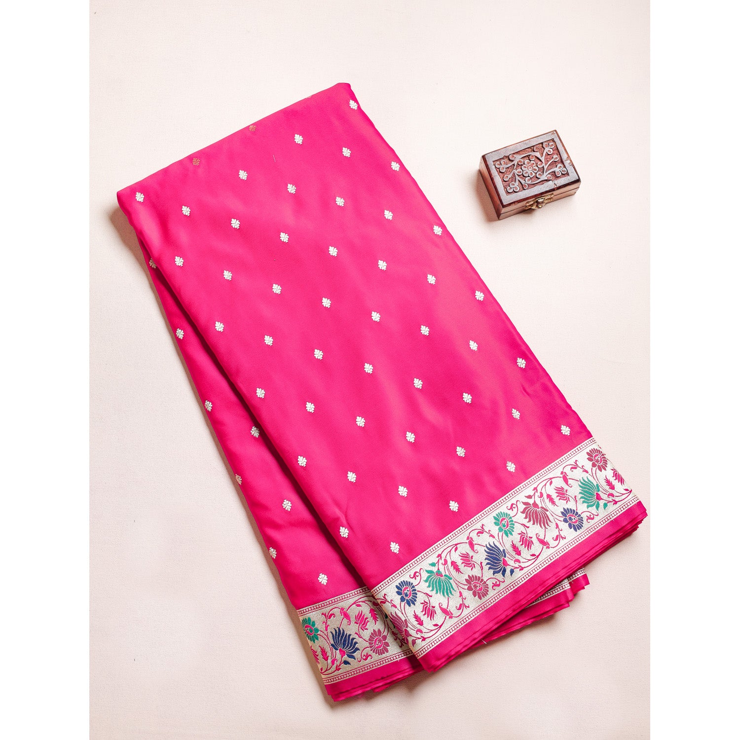 BANARASI GAJJI SILK PAITHANI BORDER FABRIC