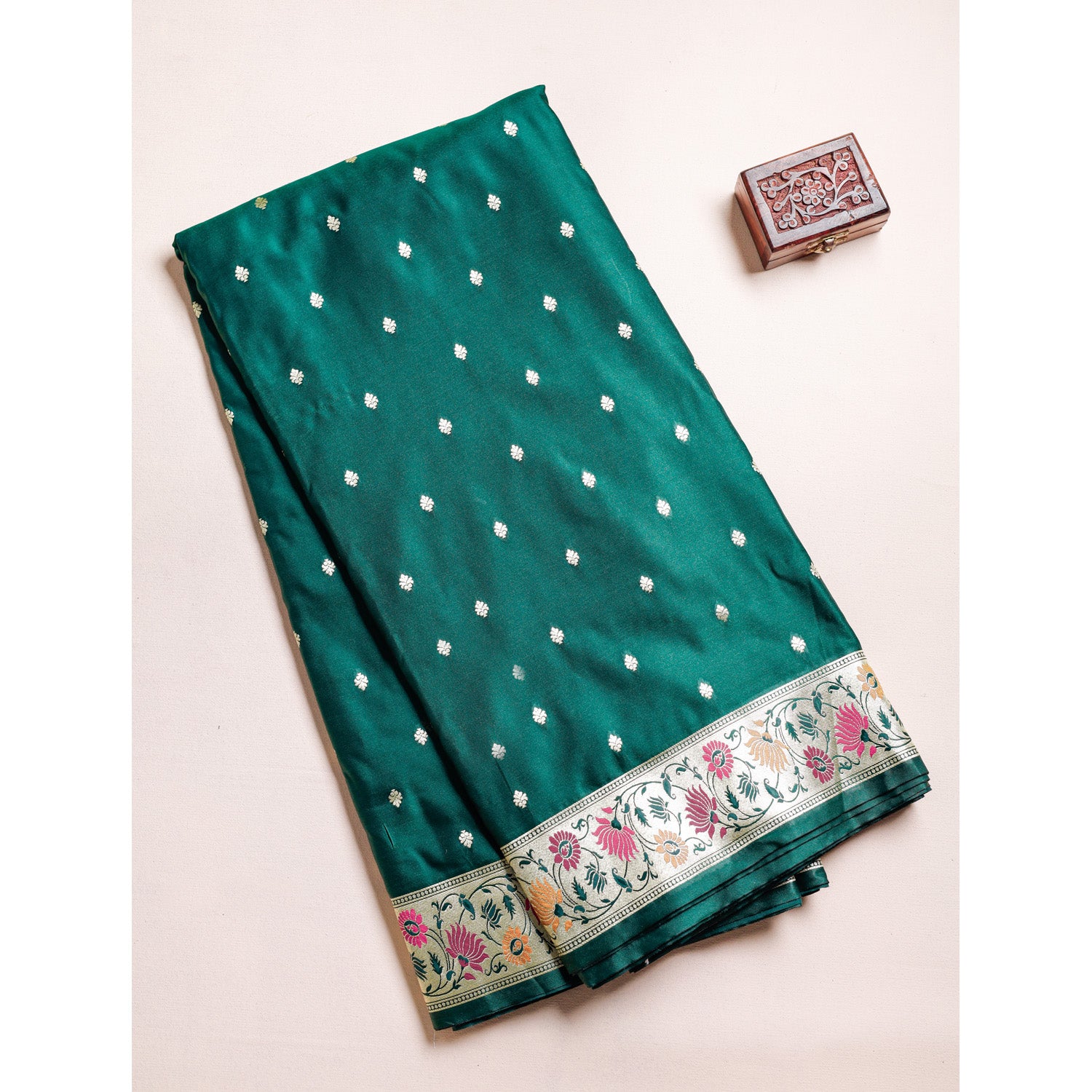 BANARASI GAJJI SILK PAITHANI BORDER FABRIC
