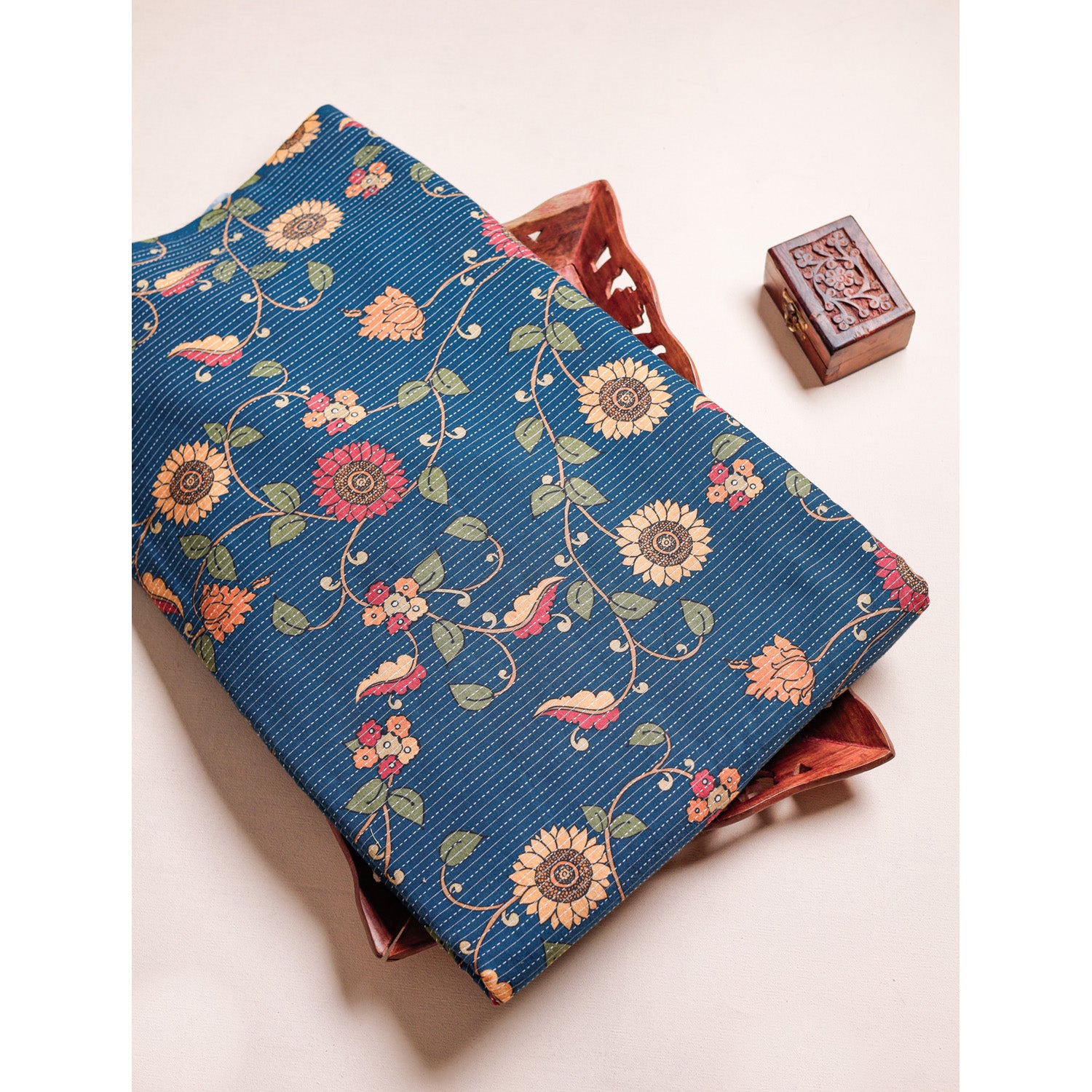 COTTON KANTHA PRINTED FABRIC