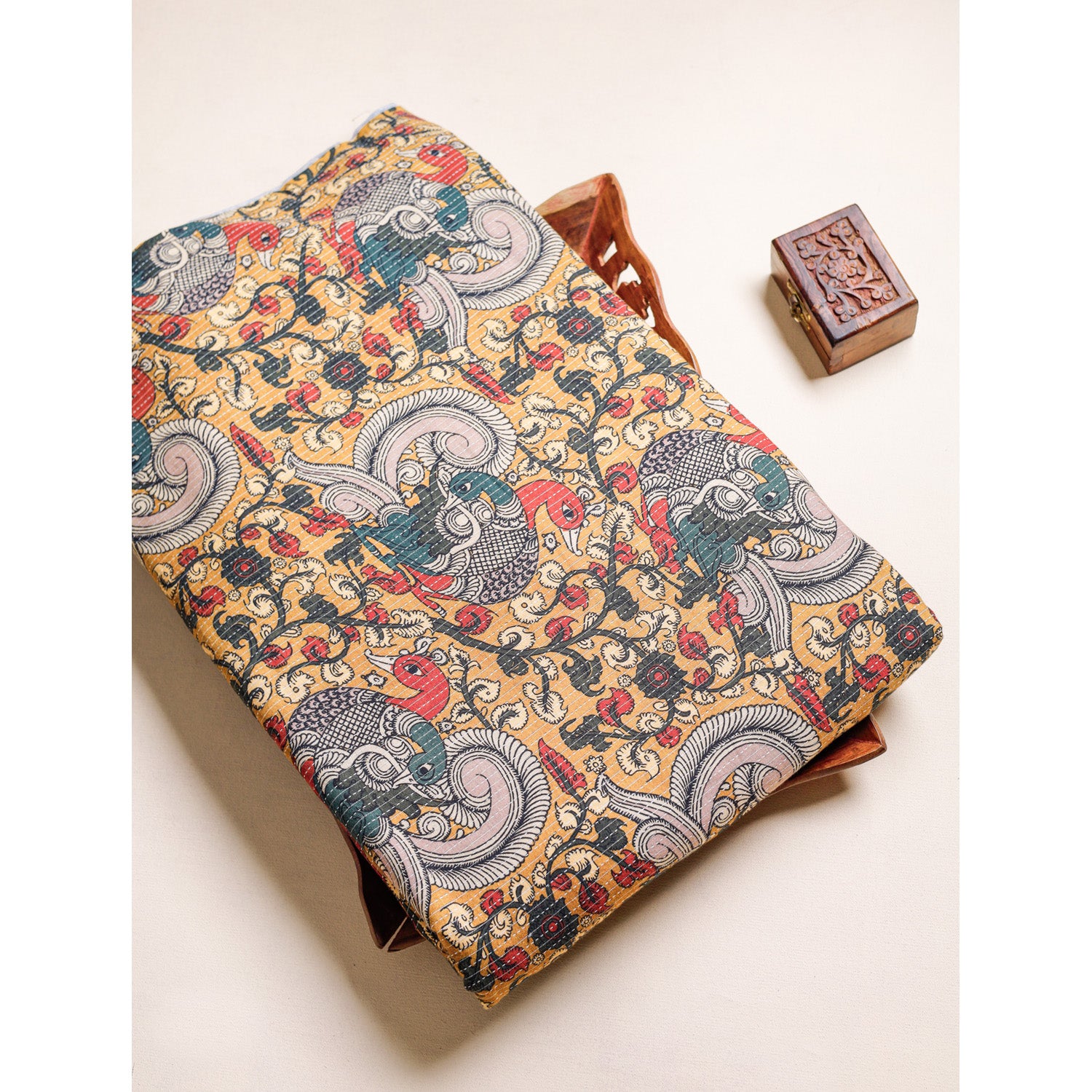 COTTON KANTHA PRINTED FABRIC