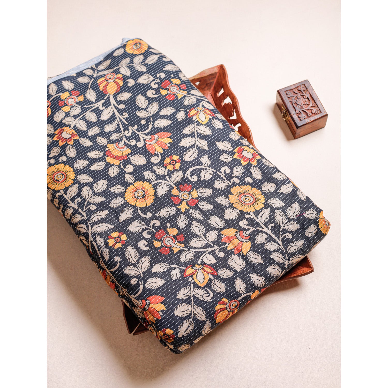 COTTON KANTHA PRINTED FABRIC