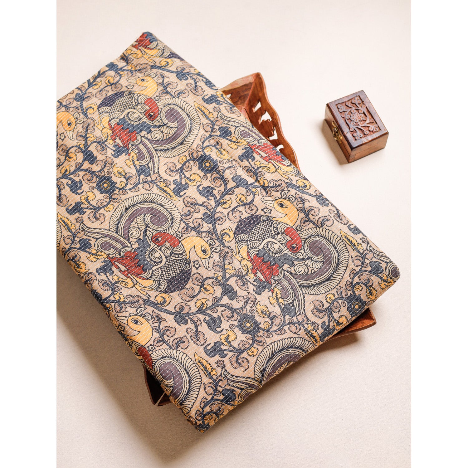 COTTON KANTHA PRINTED FABRIC