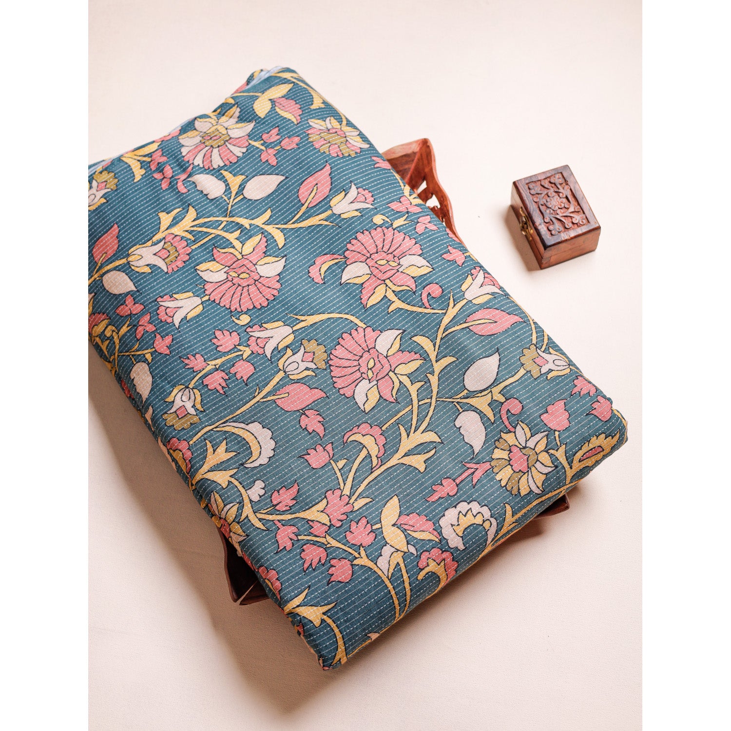 COTTON KANTHA PRINTED FABRIC