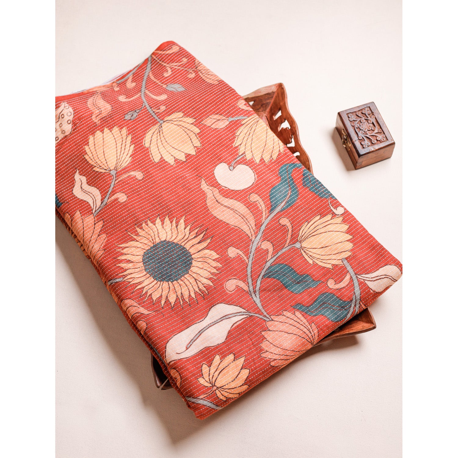 COTTON KANTHA PRINTED FABRIC