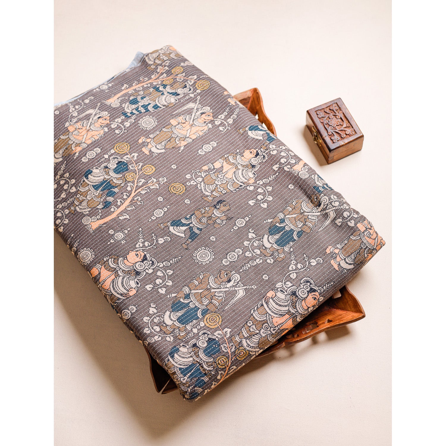 COTTON KANTHA PRINTED FABRIC