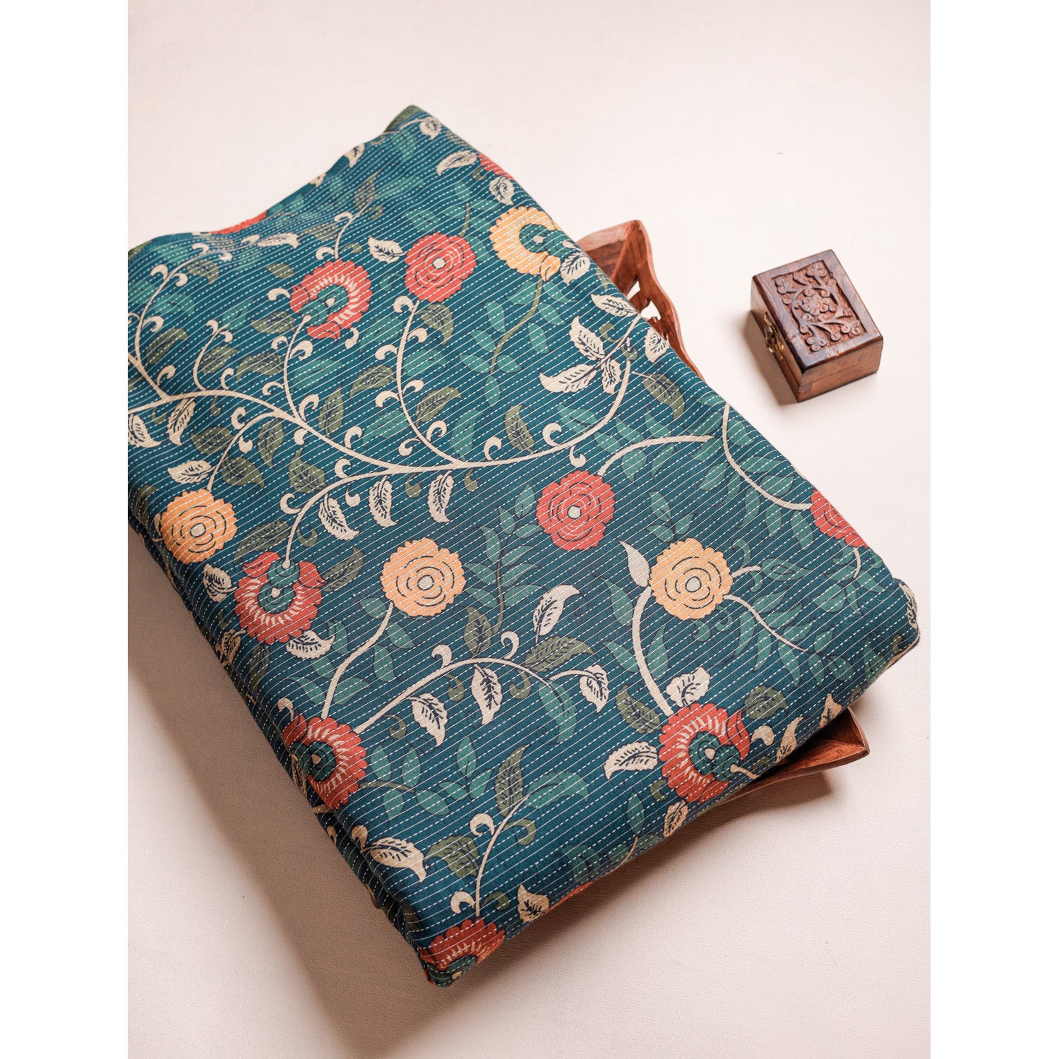 COTTON KANTHA PRINTED FABRIC