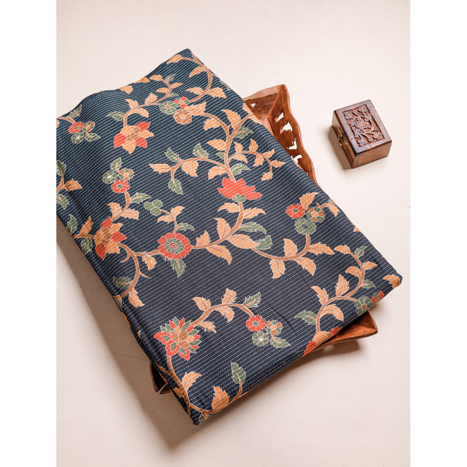 COTTON KANTHA PRINTED FABRIC