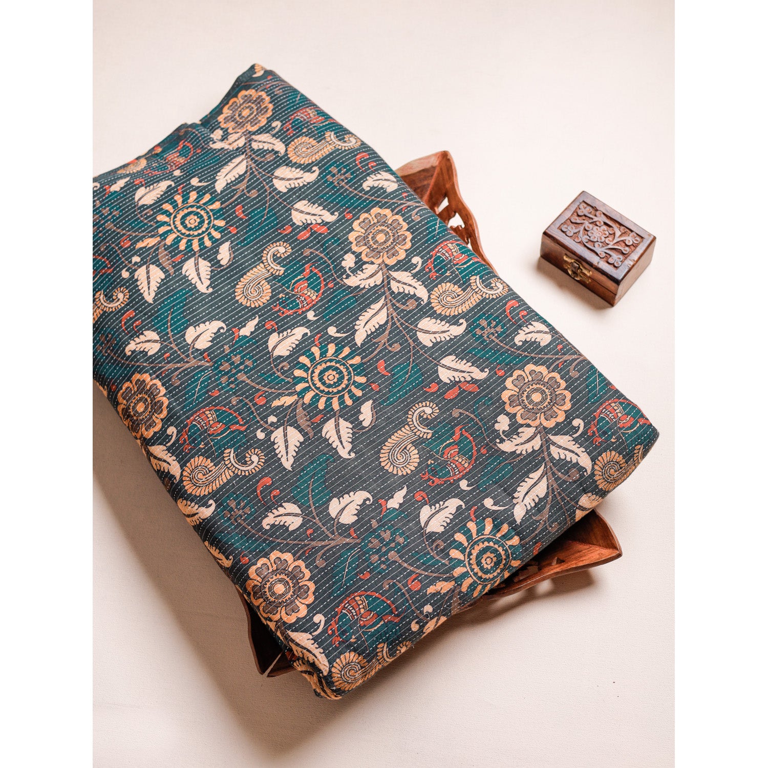 COTTON KANTHA PRINTED FABRIC