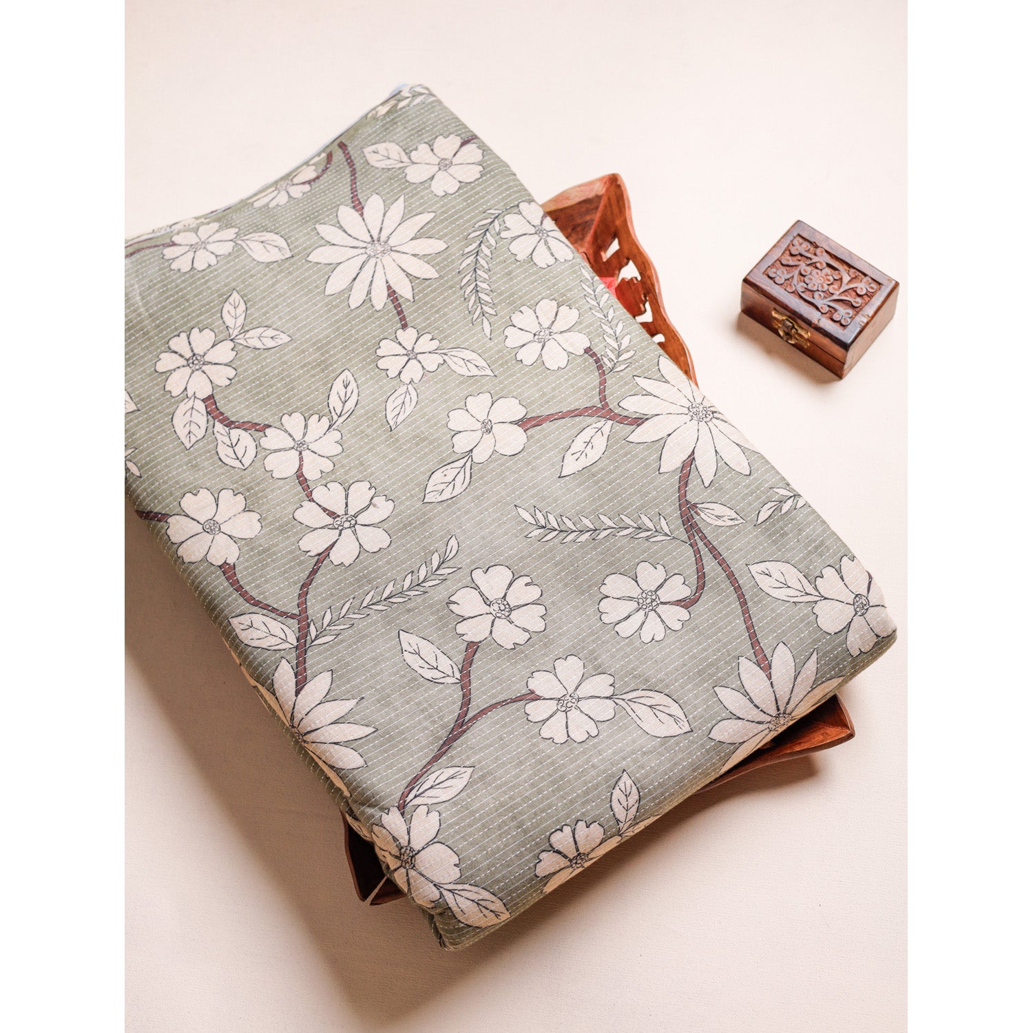 COTTON KANTHA PRINTED FABRIC